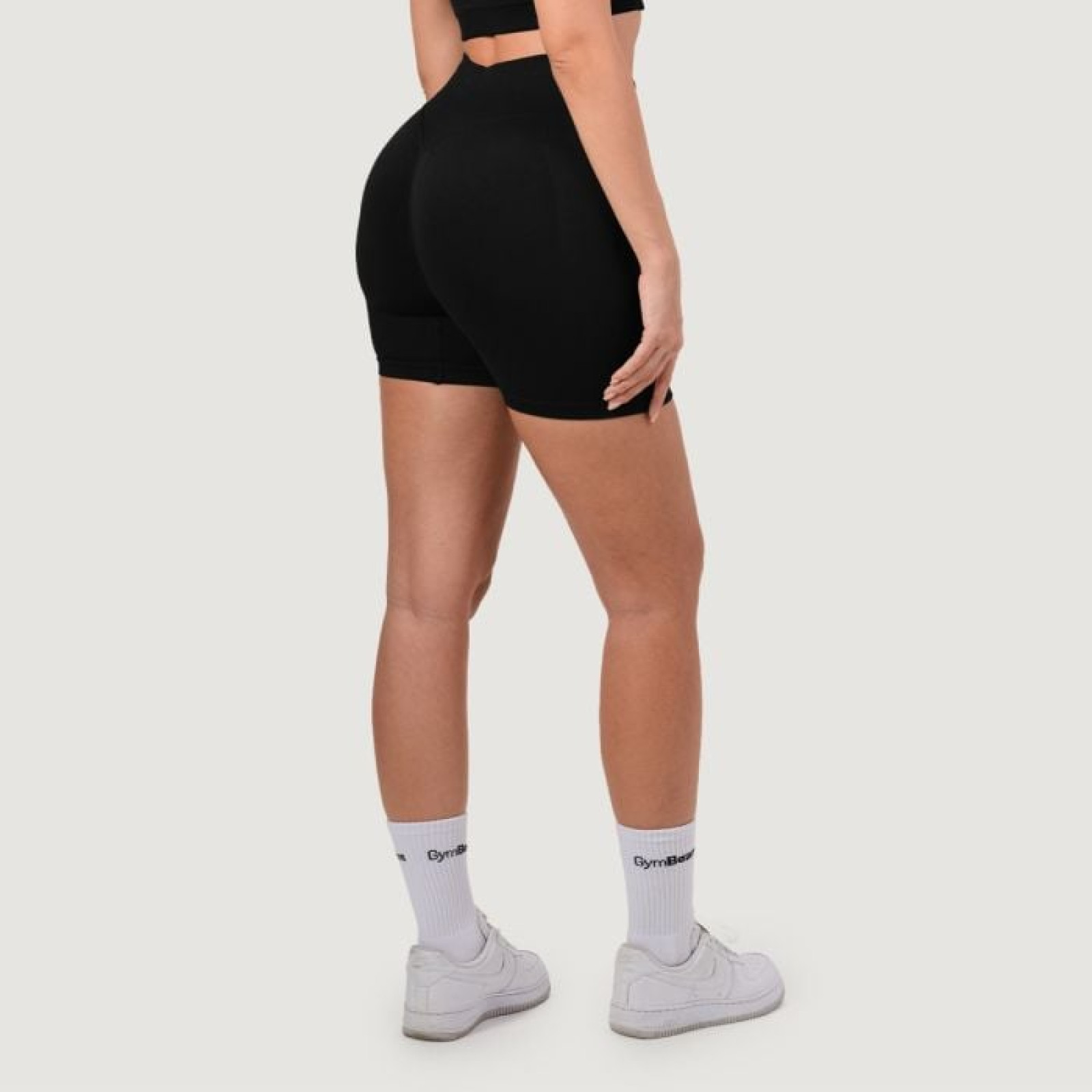 GymBeam Dámske bezšvové šortky NEO Black S · záber 1