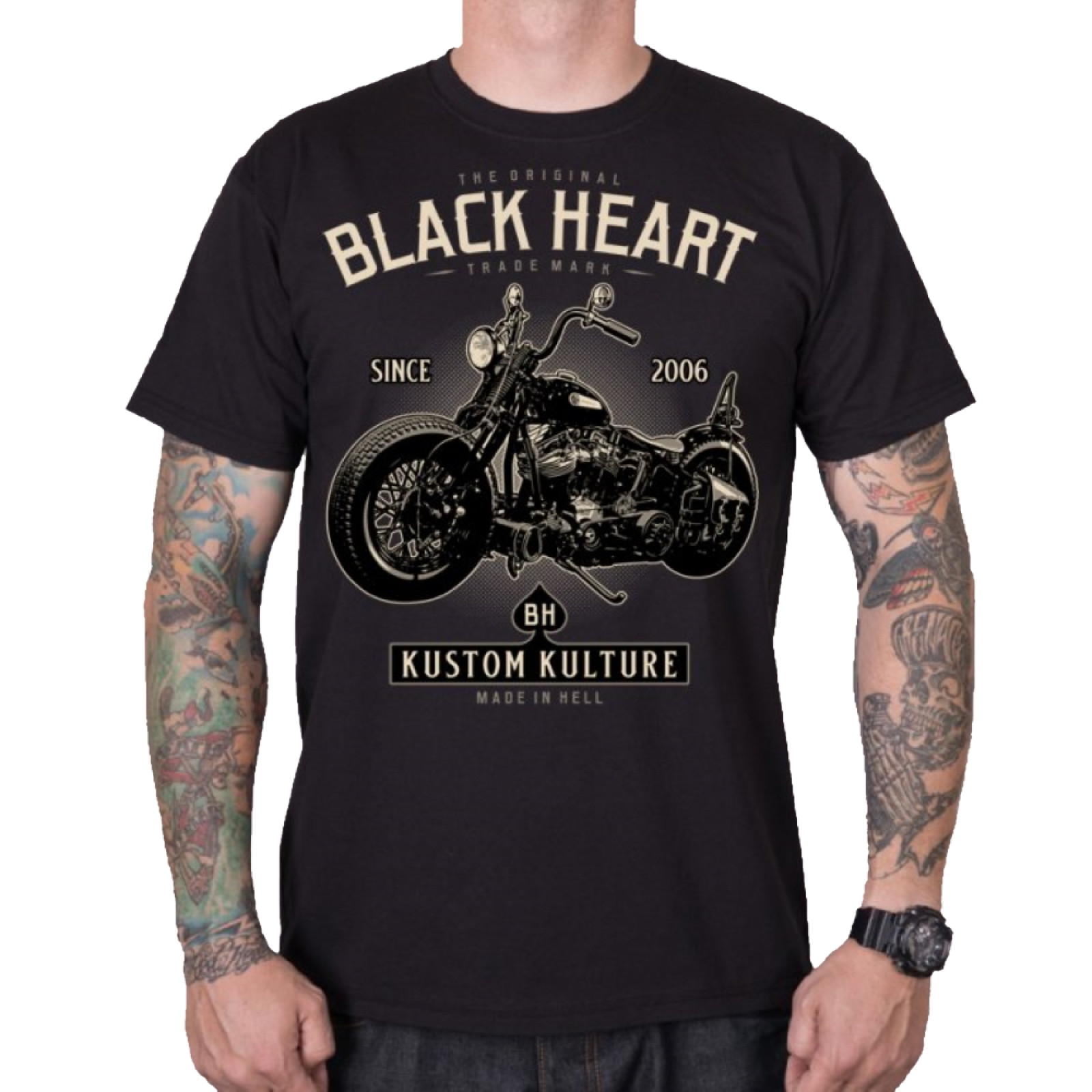 BLACK HEART Motorcycle čierna - 3XL · záber 1
