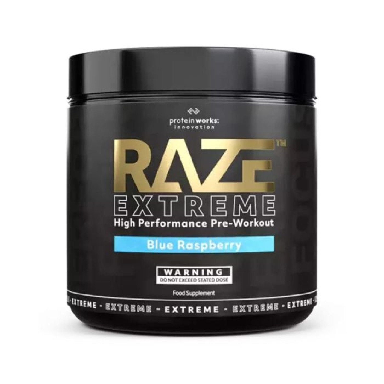 The Protein Works Raze Extreme modrá malina · záber 1