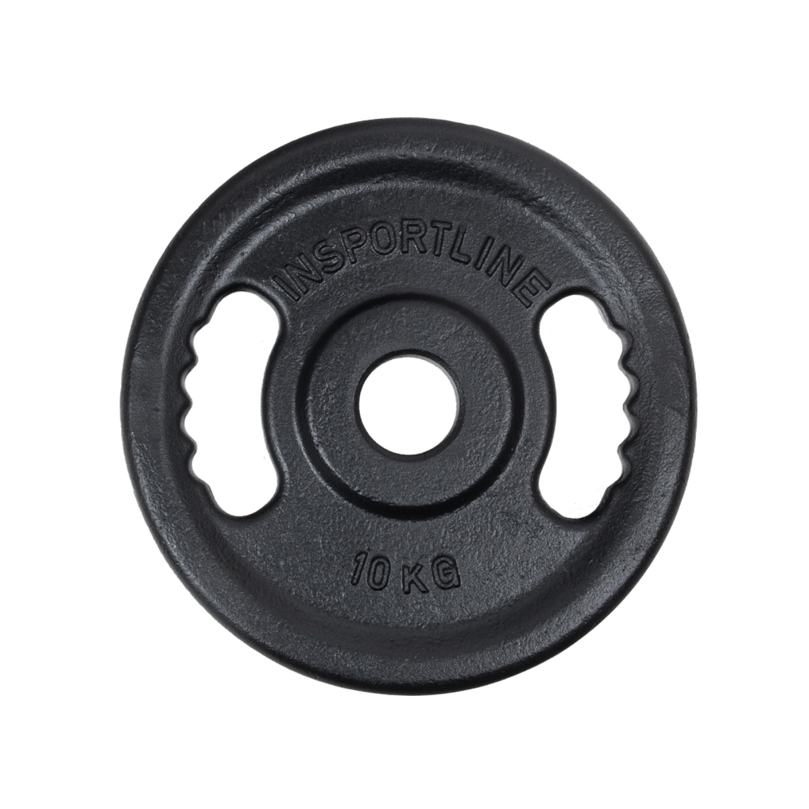 Liatinový olympijský kotúč inSPORTline Castblack OL 10 kg 50 mm · záber 1