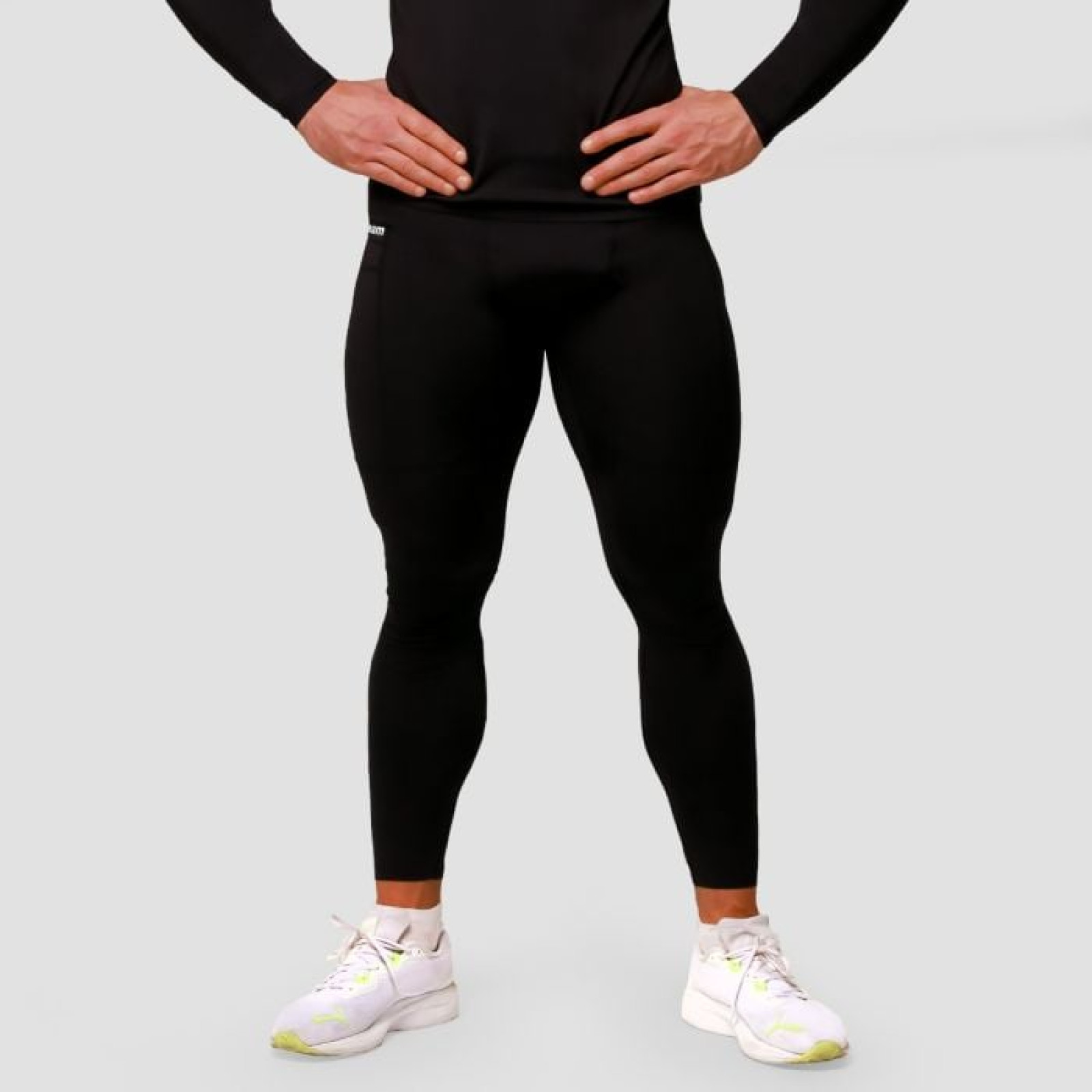 GymBeam Kompresné legíny Mid Black S · záber 1