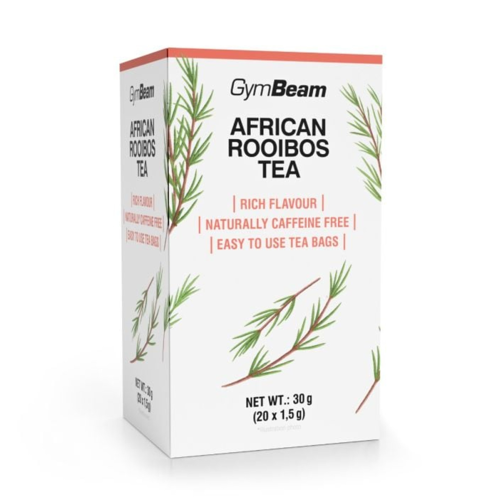GymBeam Africký rooibos čaj · záber 1