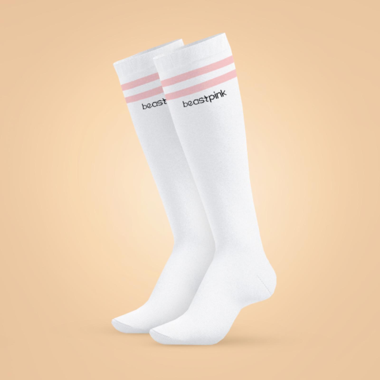 Beastpink Podkolienky Knee High Socks White M · záber 1