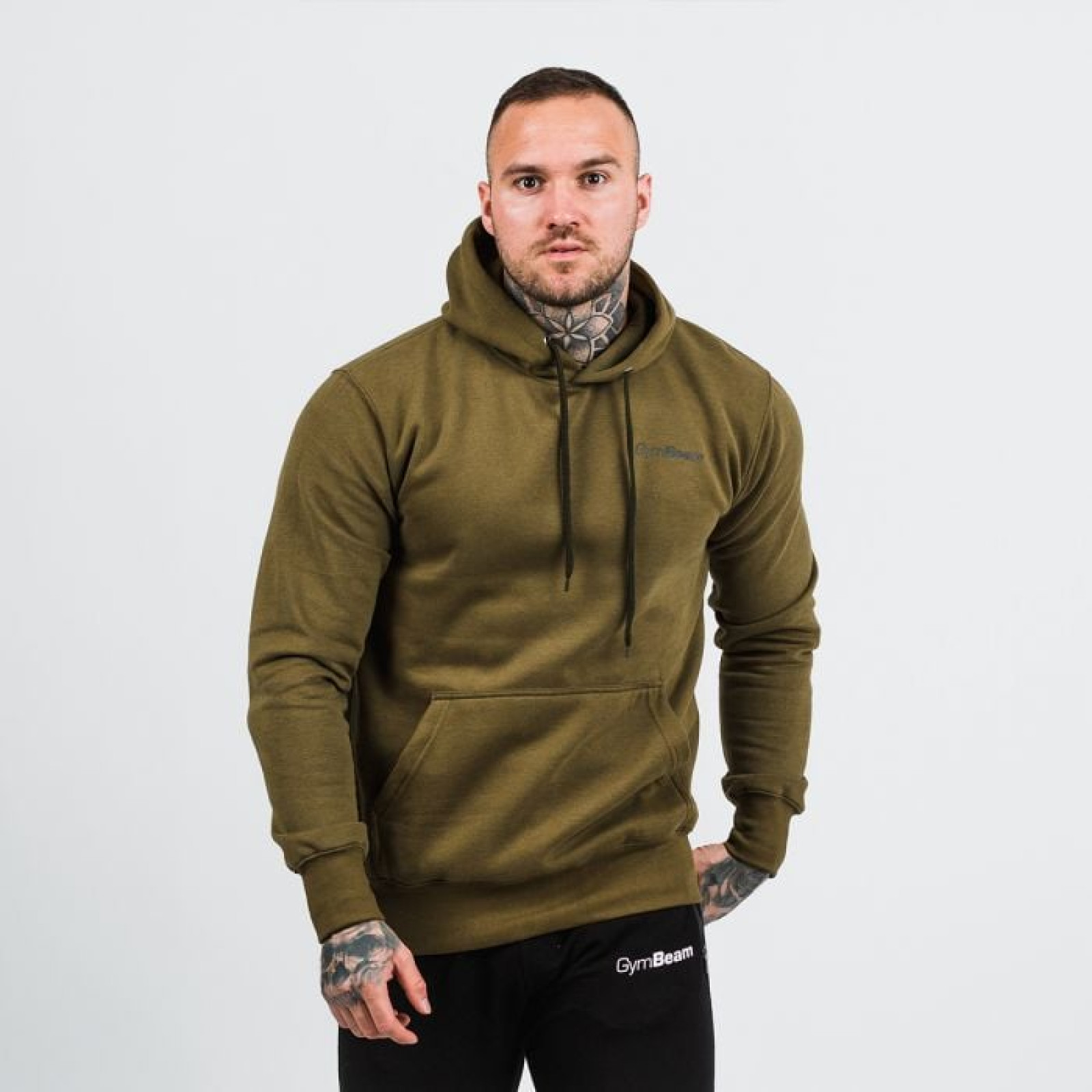 GymBeam Mikina Athlete Military Green Black XXXL · záber 1