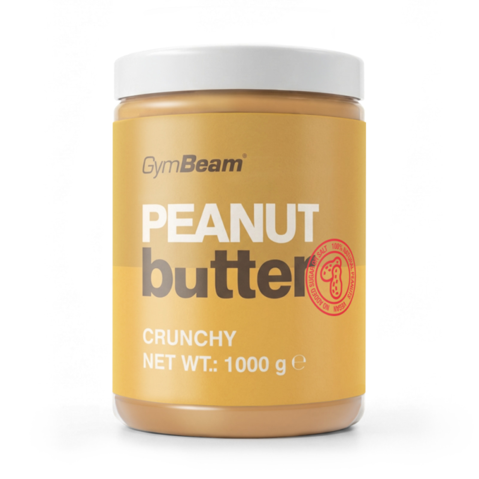 GymBeam Arašidové maslo chrumkavé - Príchuť: Chrumkavé | Hmotnosť: 1 kg | Balenie: 6 · záber 1