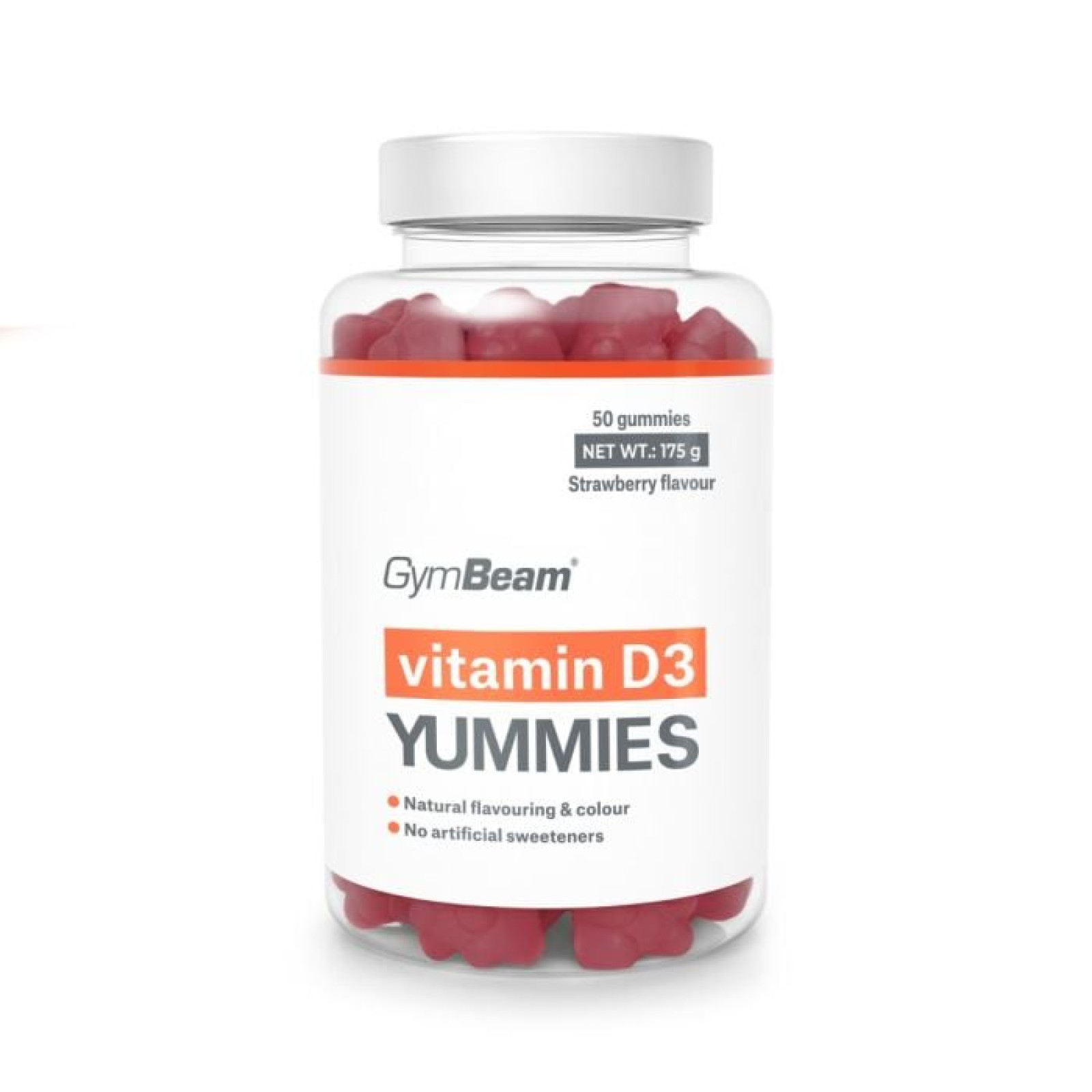 GymBeam Vitamín D3 Yummies jahoda · záber 1