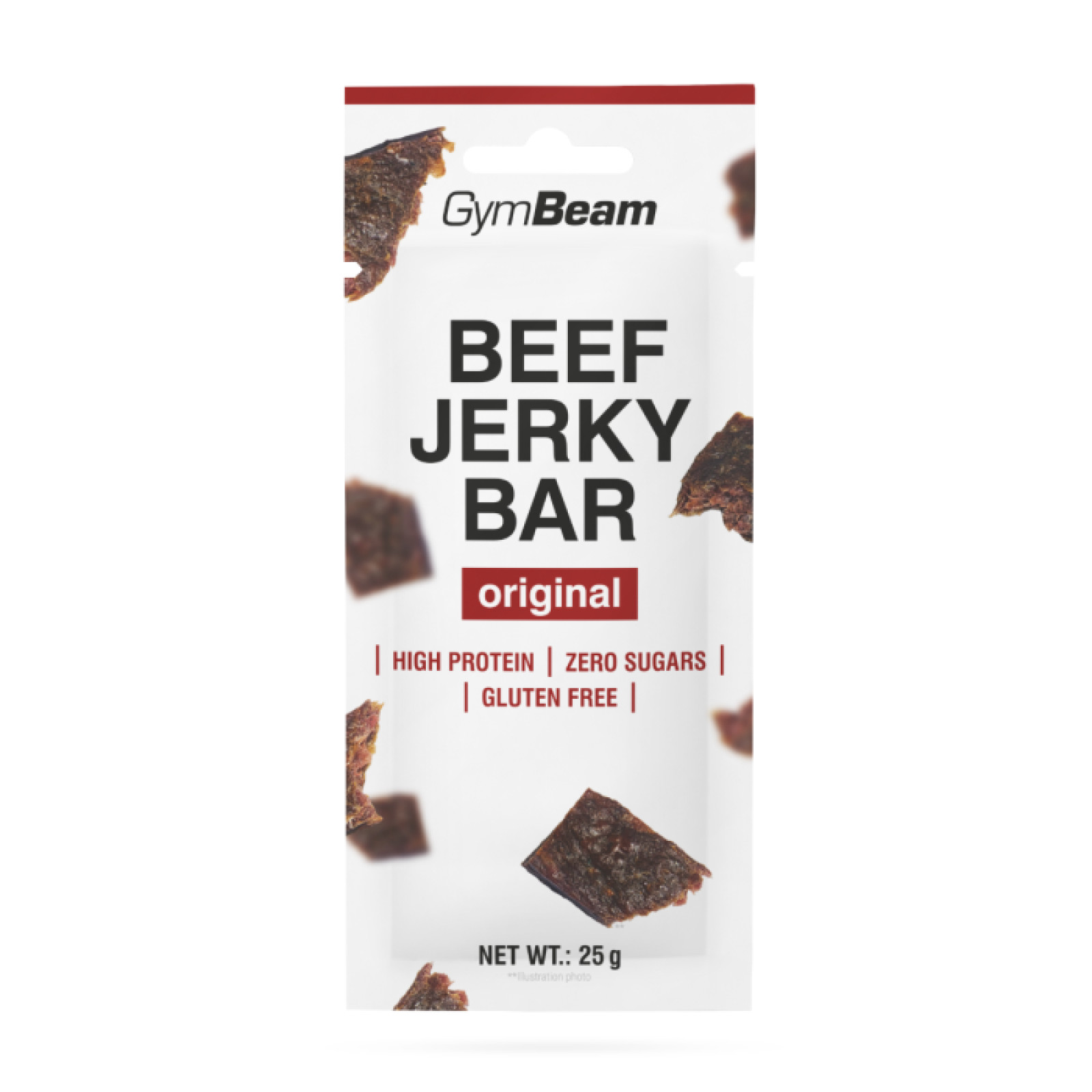 GymBeam Beef Jerky Bar originál · záber 1