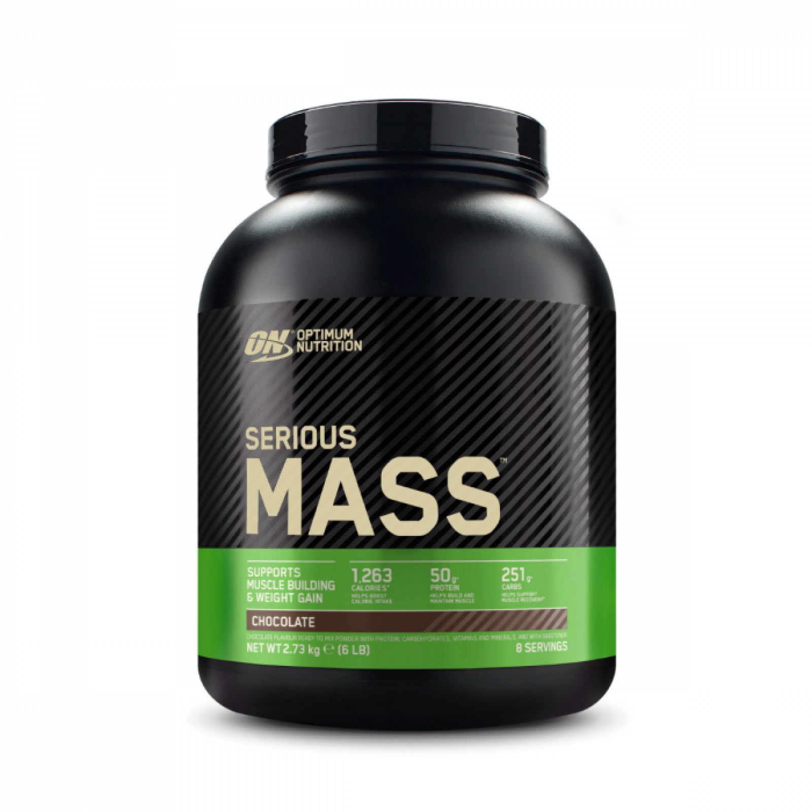 Optimum Nutrition Serious Mass čokoláda - Príchuť: Čokoláda | Hmotnosť: 2,72 kg | Balenie: 4 · záber 1