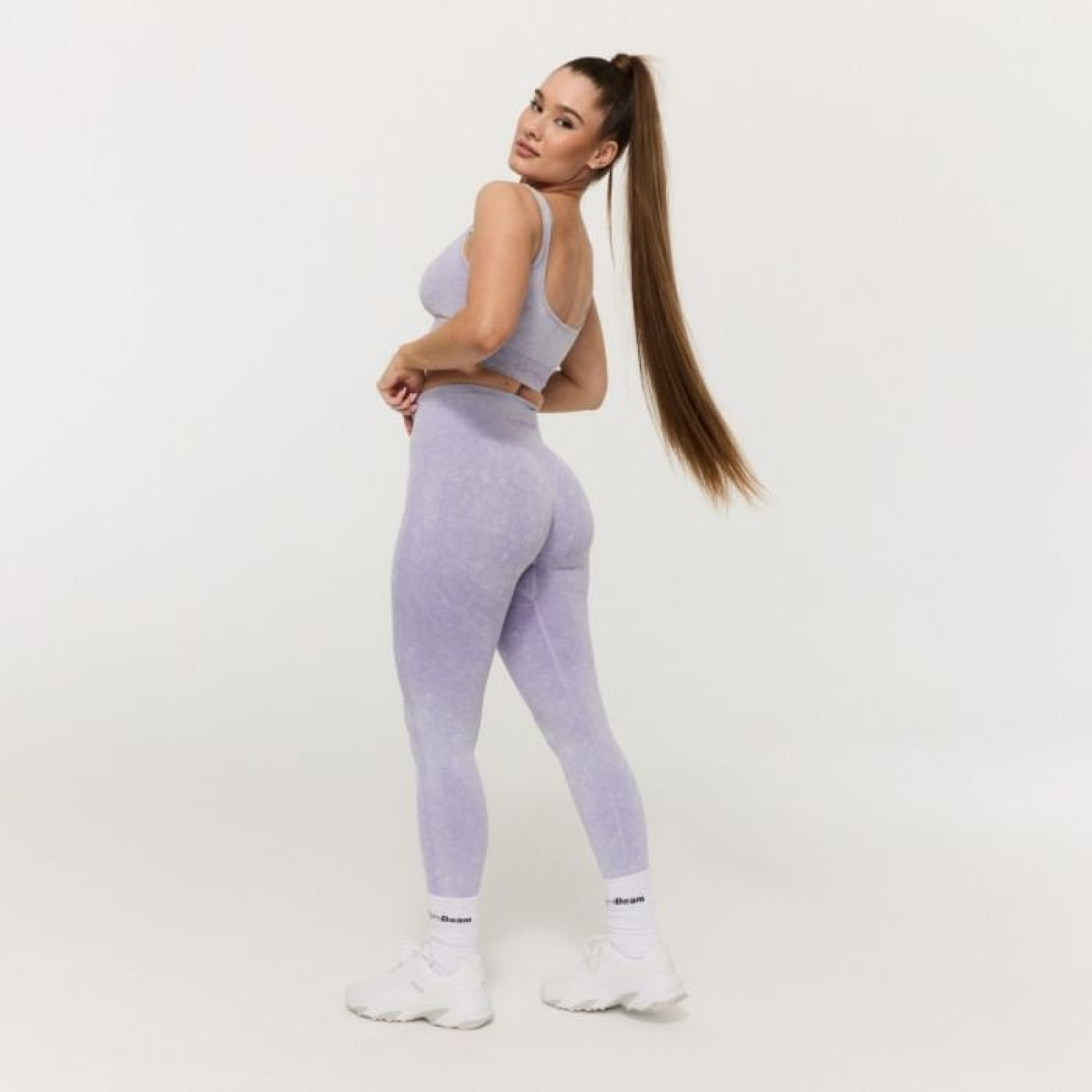 GymBeam Dámske bezšvové legíny Lift Violet XS · záber 1