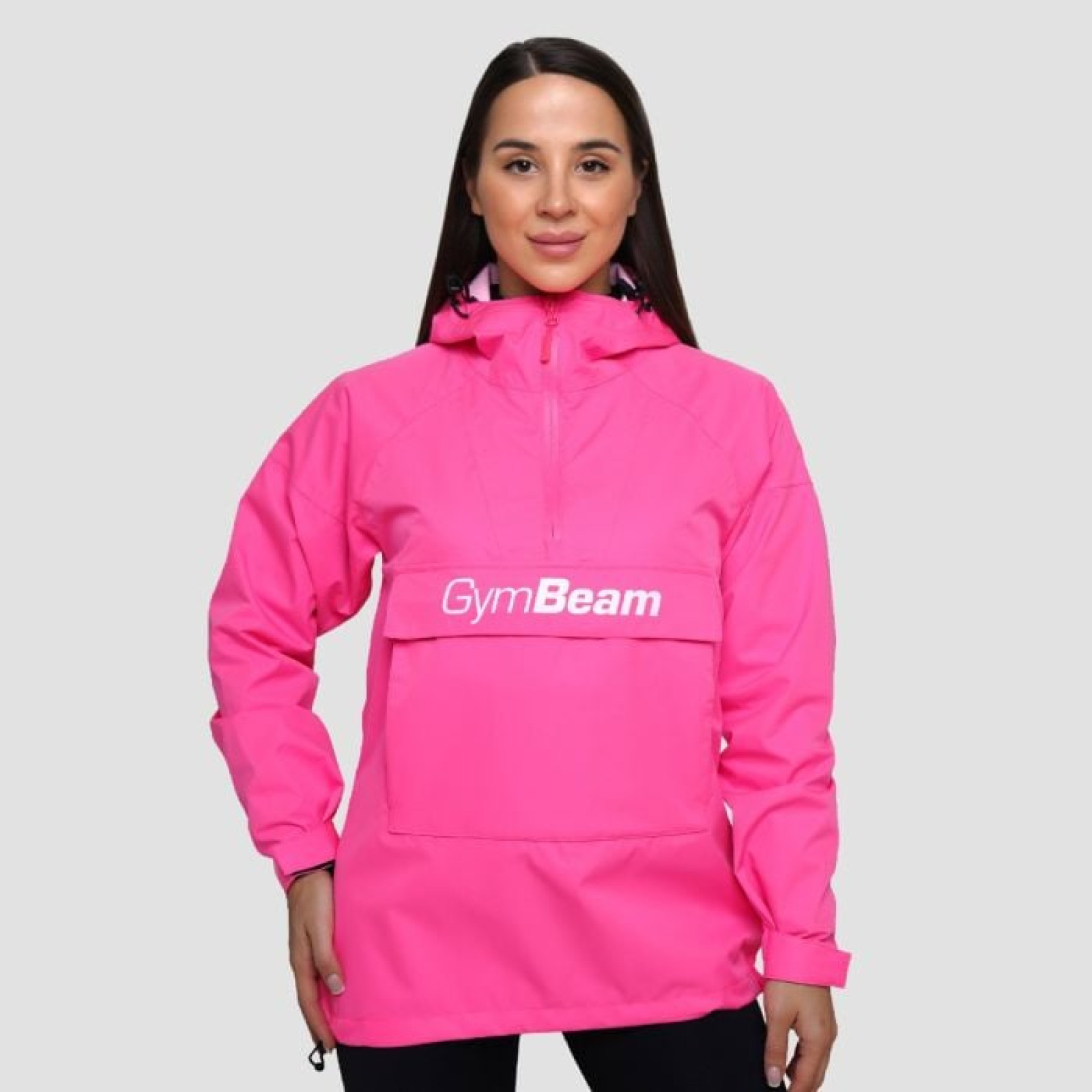 GymBeam Dámska bunda Rain Smock Fuchsia SS · záber 1