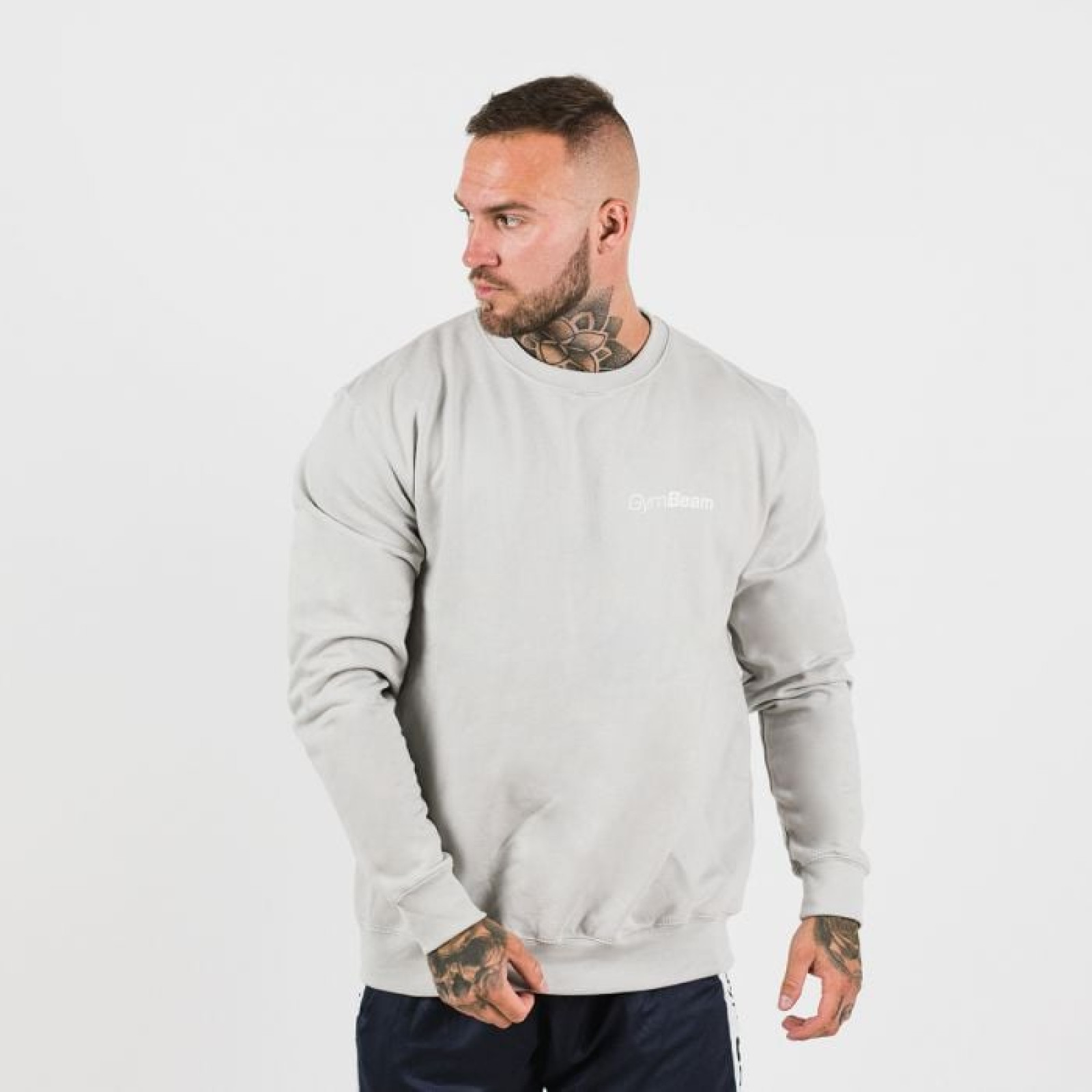 GymBeam Mikina PRO Jumper Moon Grey L · záber 1