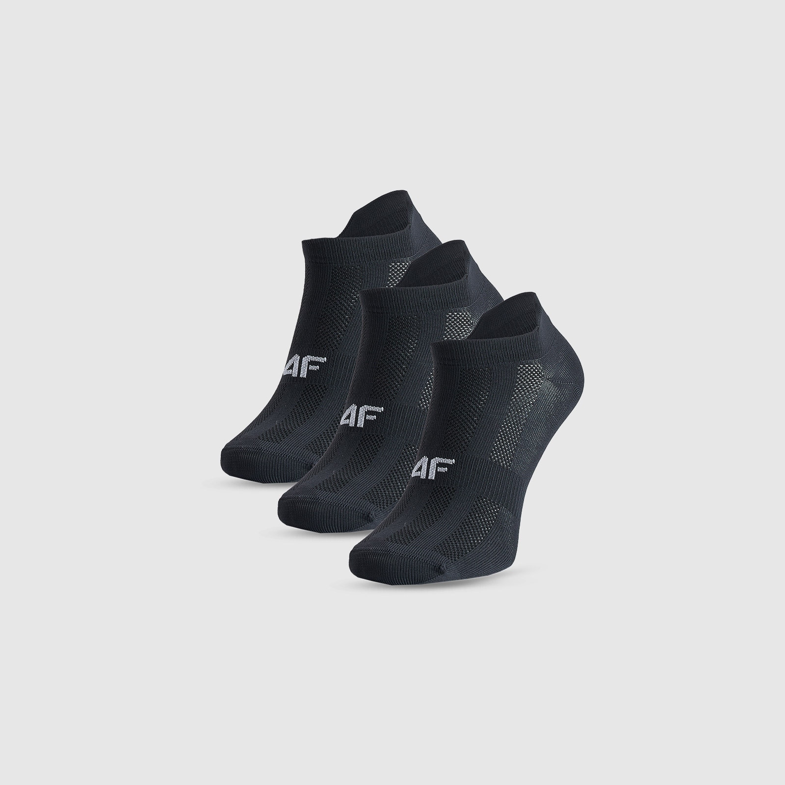 Pánske tréningové ponožky pod členok (3-pack) - čierne · záber 1