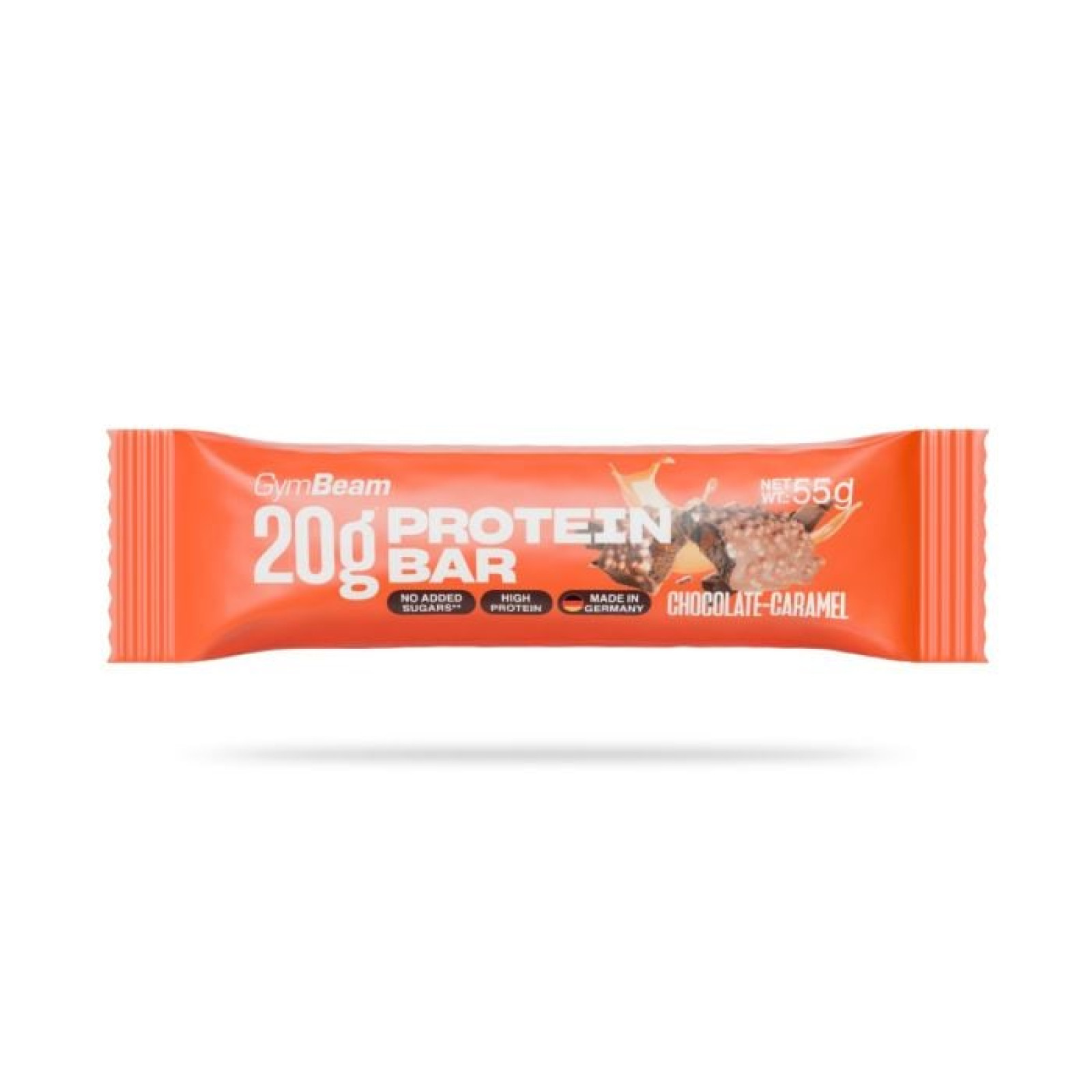 GymBeam 20 g Protein bar čokoláda karamel - Príchuť: Čokoláda karamel | Hmotnosť: 0,055 kg | Balenie: 12 · záber 1