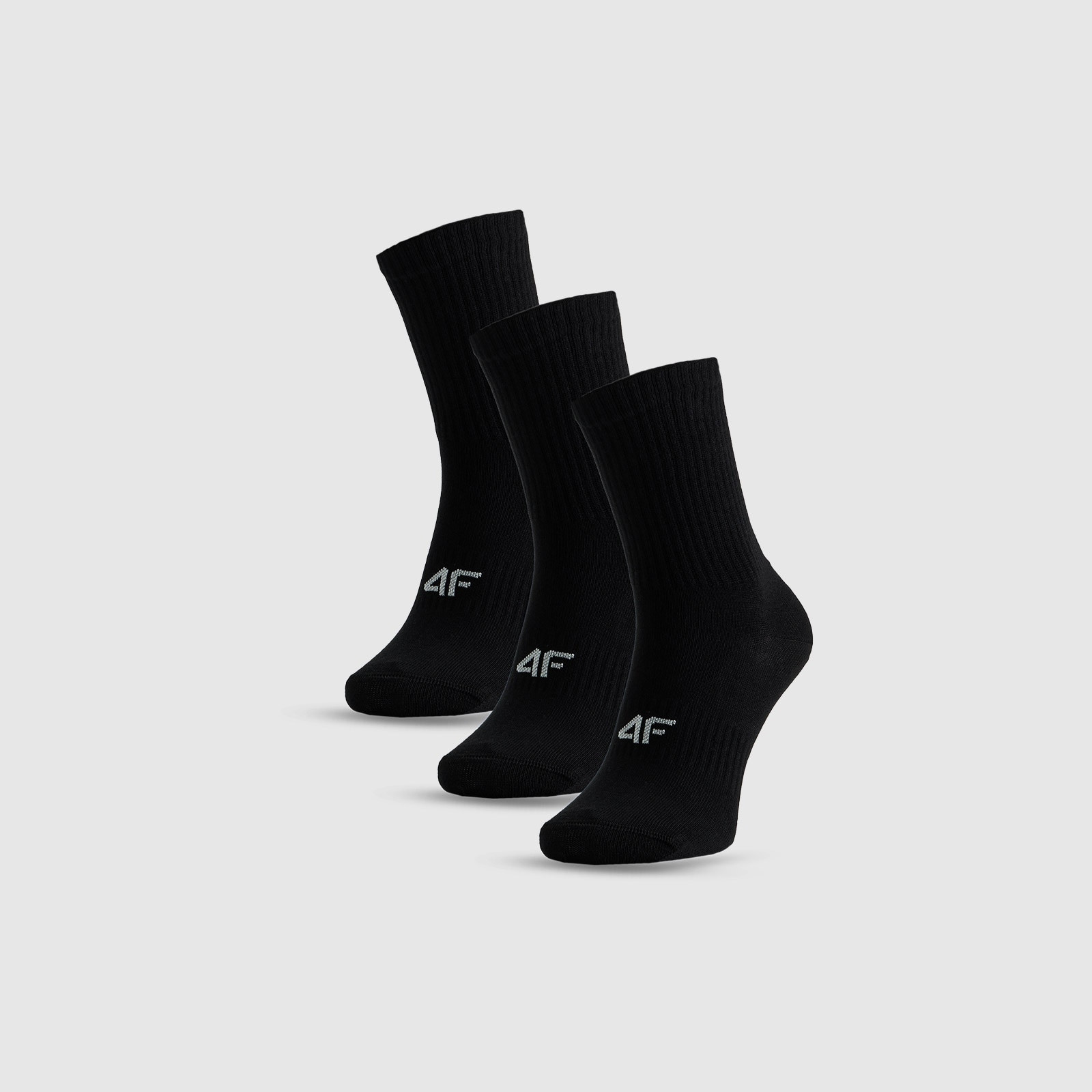 Dlhé ponožky (3-pack) dámske - čierne · záber 1