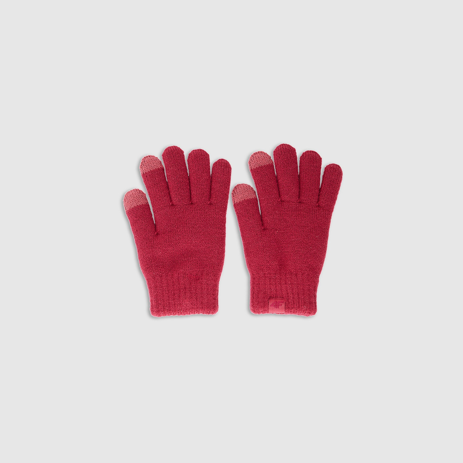 Detské pletené rukavice Touch Screen - ružové · záber 1