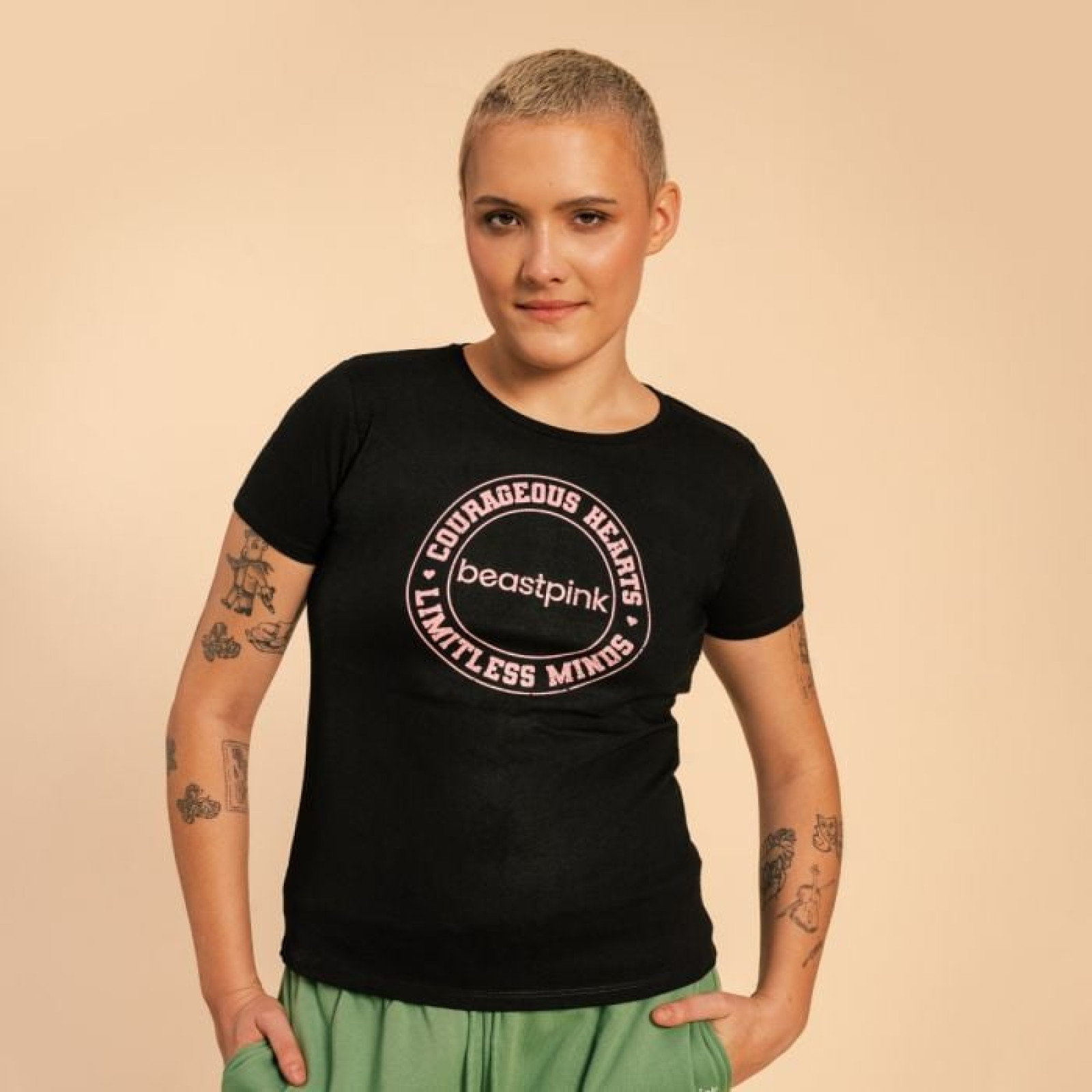 BeastPink Dámske tričko Serenity Black XSXS · záber 1