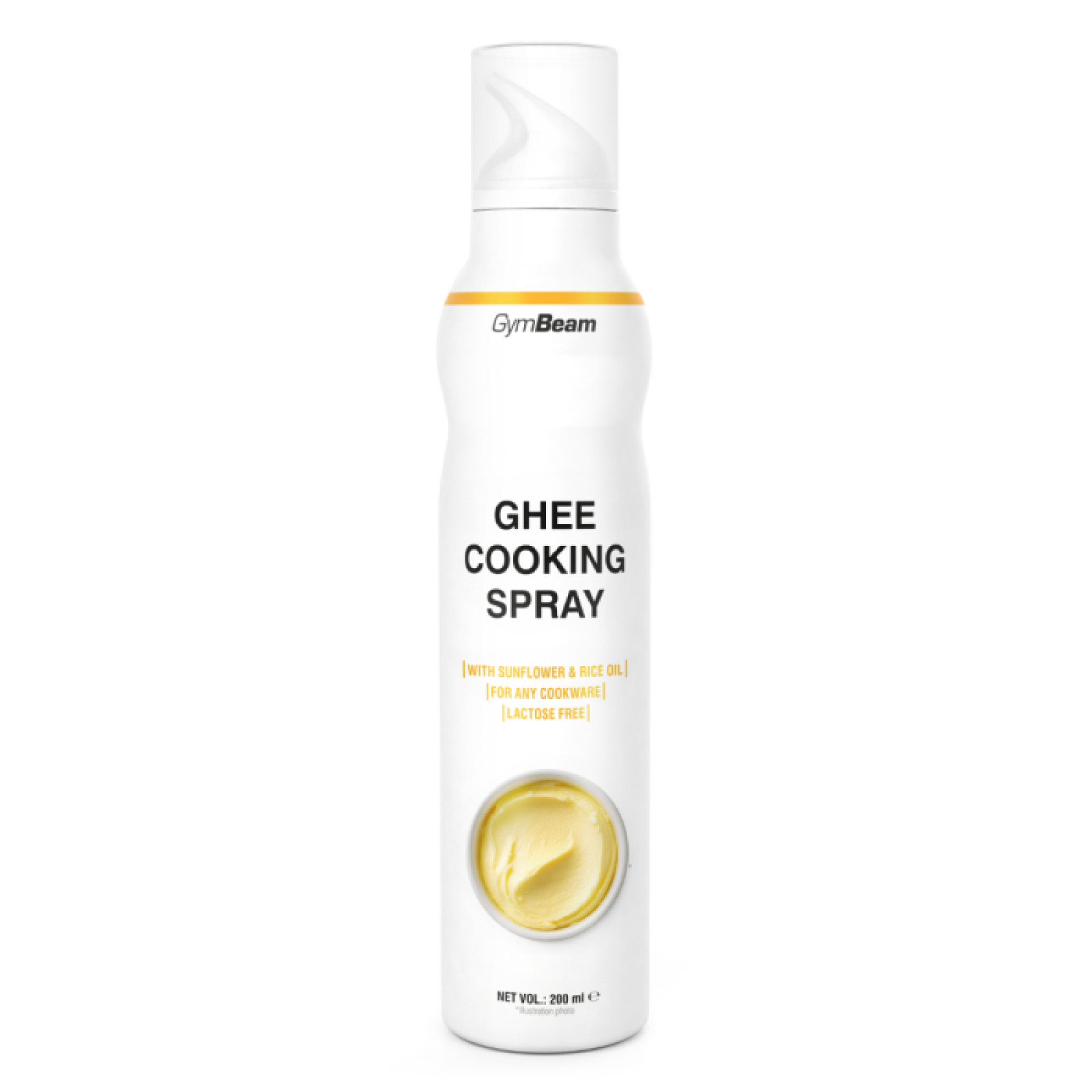 GymBeam Ghee sprej na varenie - Hmotnosť: 0,2 kg | Objem: 200 ml · záber 1