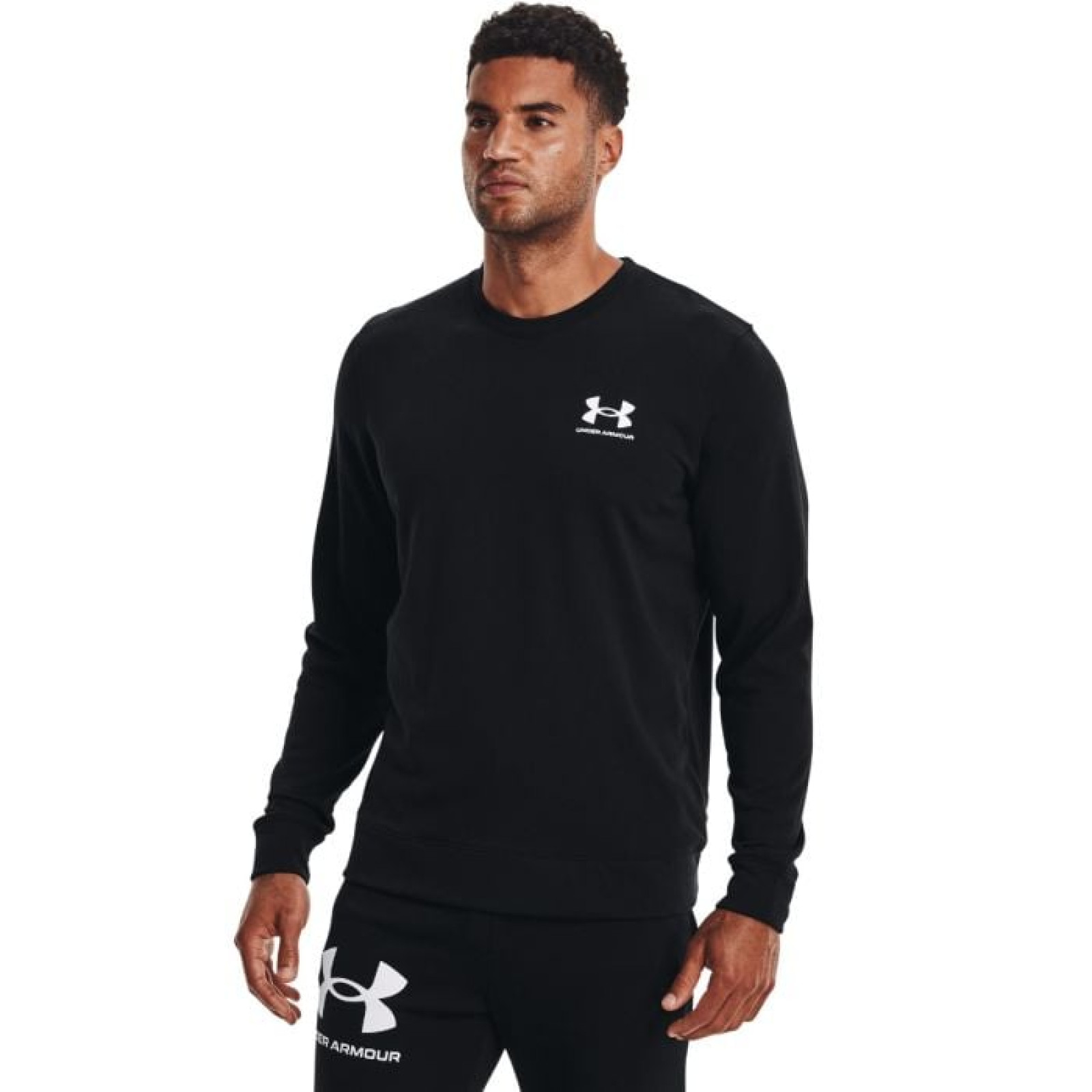 Under Armour Mikina Rival Terry LC Crew Black LL · záber 1