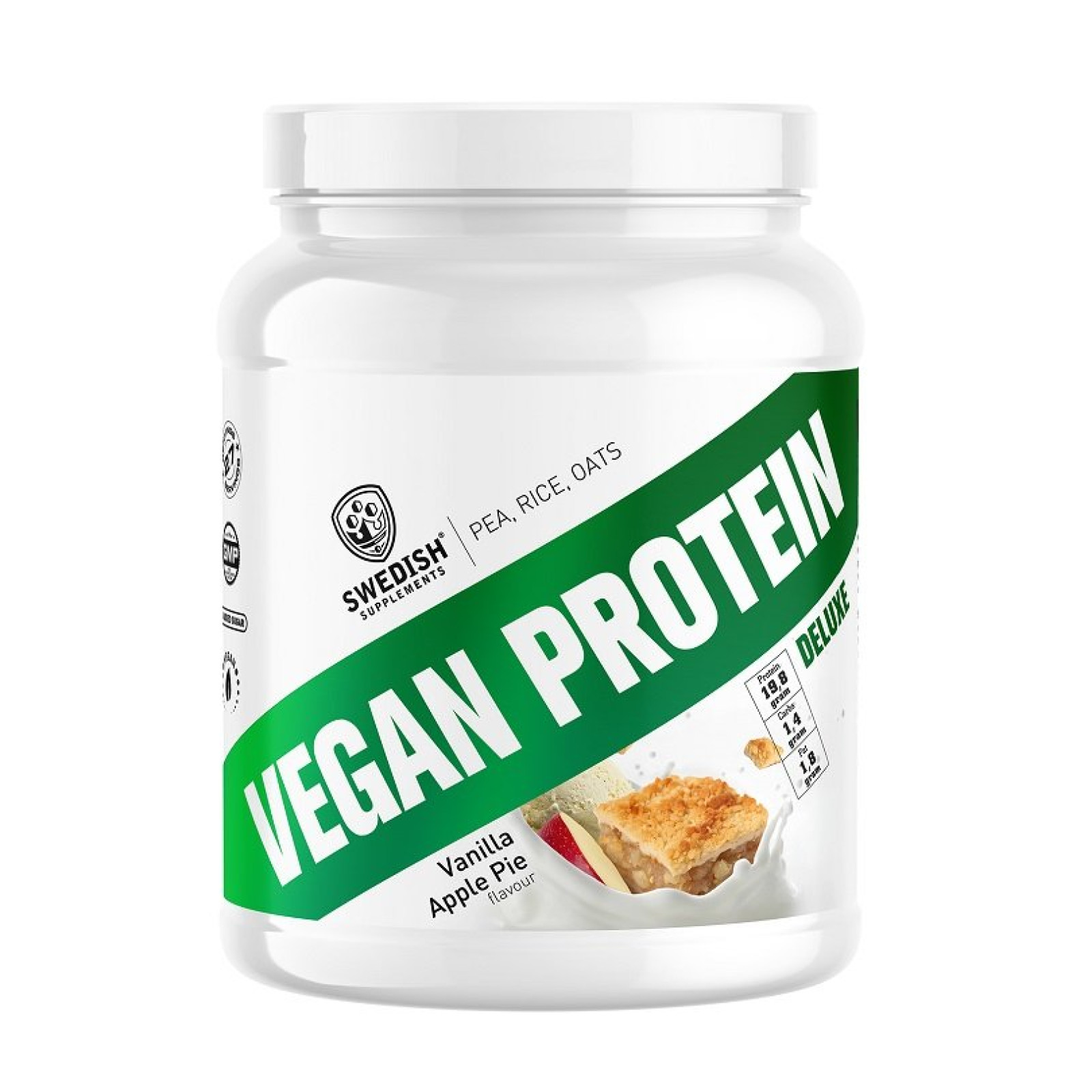 Vegan Protein - Swedish Supplements 750 g Vanilla Almond · záber 1