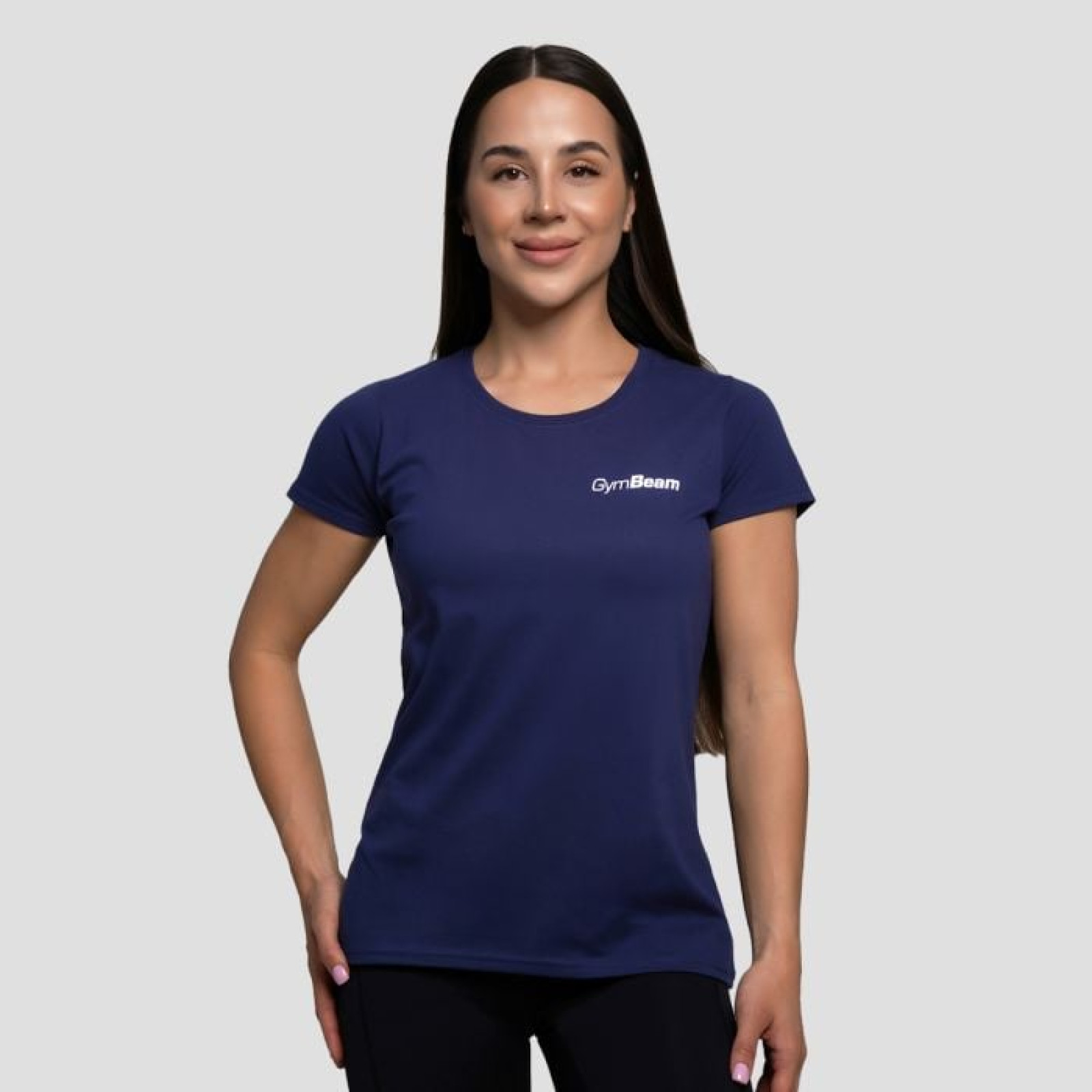 GymBeam Dámske tričko Basic Navy Blue MM · záber 1