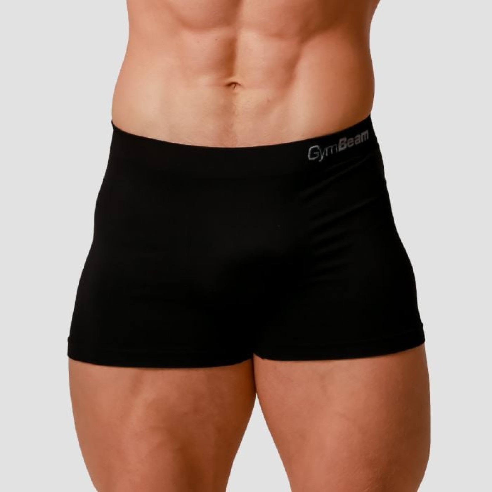 GymBeam Pánske boxerky Seamless 2Pack Black SS · záber 1
