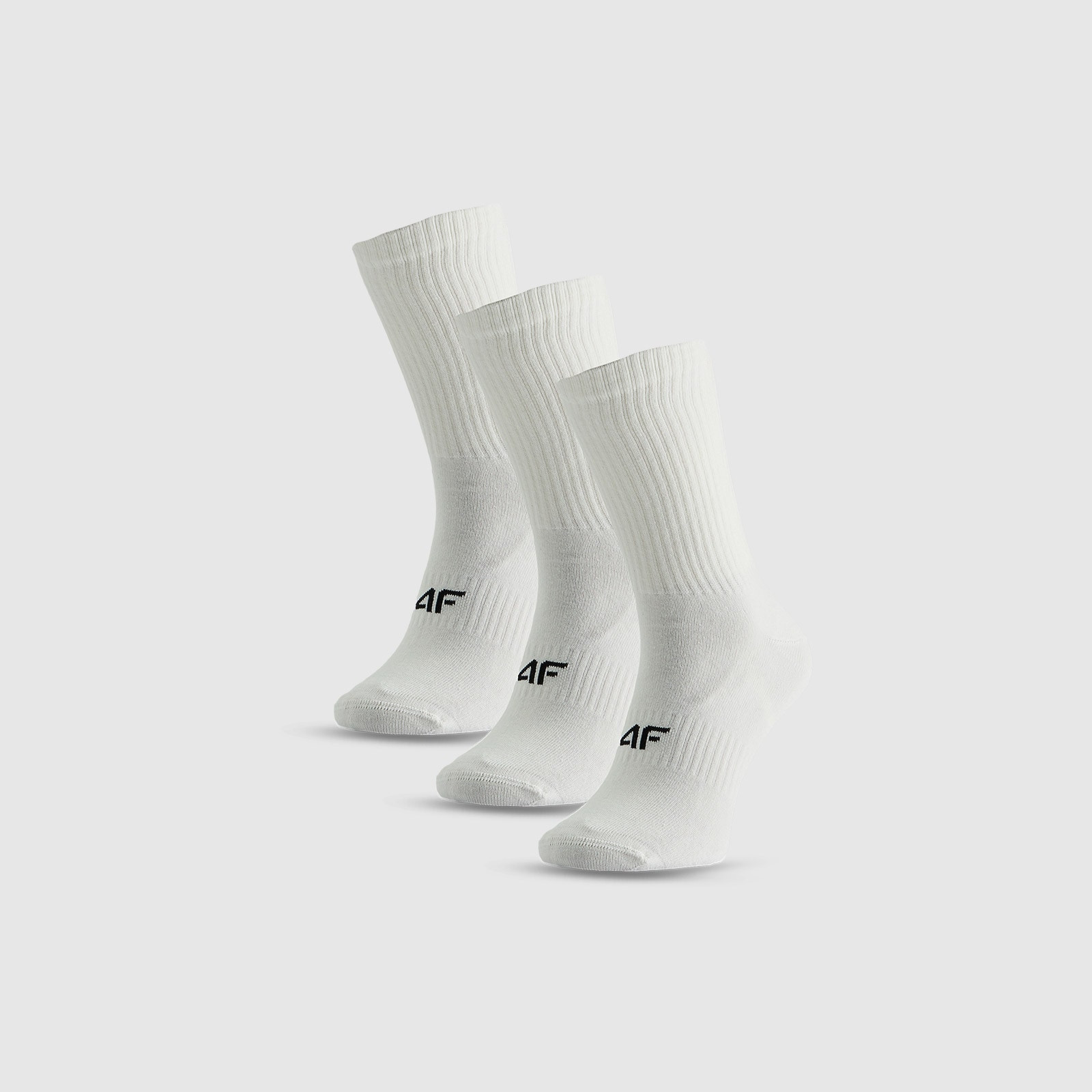 Dlhé ponožky (3-pack) pánske - biele · záber 2
