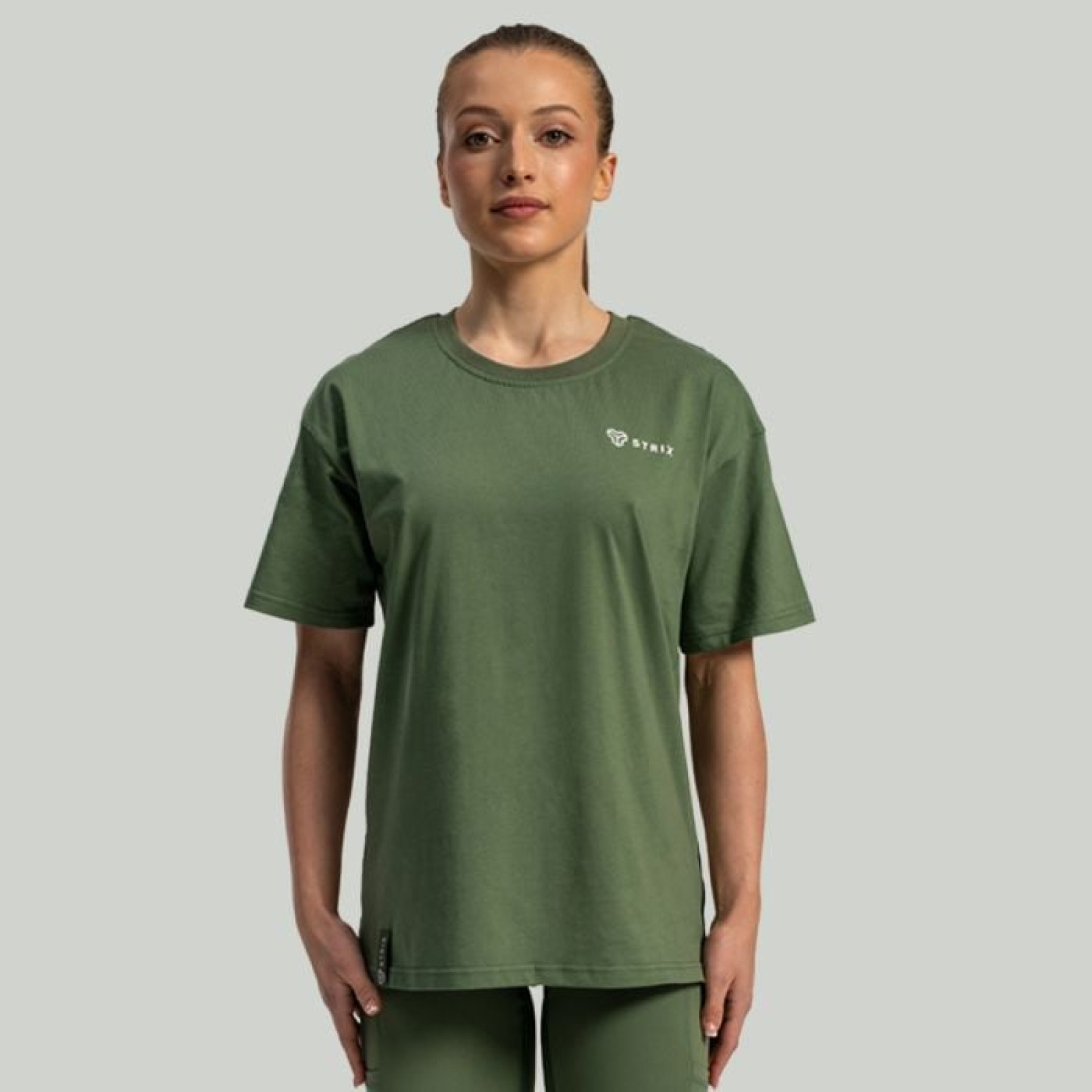 STRIX Dámske tričko Lunar Oversized Cedar Green MM · záber 1