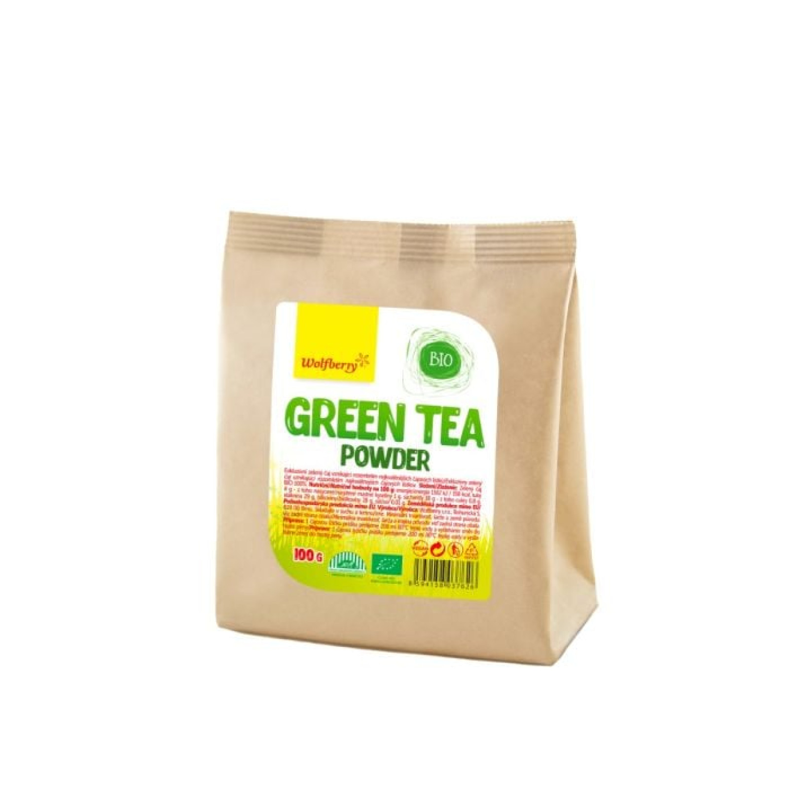 Wolfberry BIO Zelený čaj prášok - Hmotnosť: 0,217 g | Balenie: 36 · záber 1