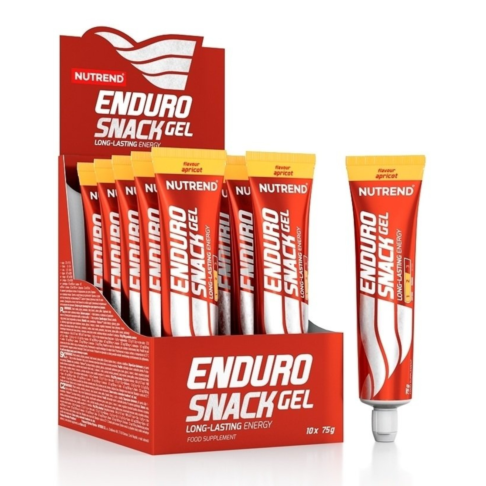 EnduroSnack Gel tuba - Nutrend 10 x 75 g Apricot · záber 1