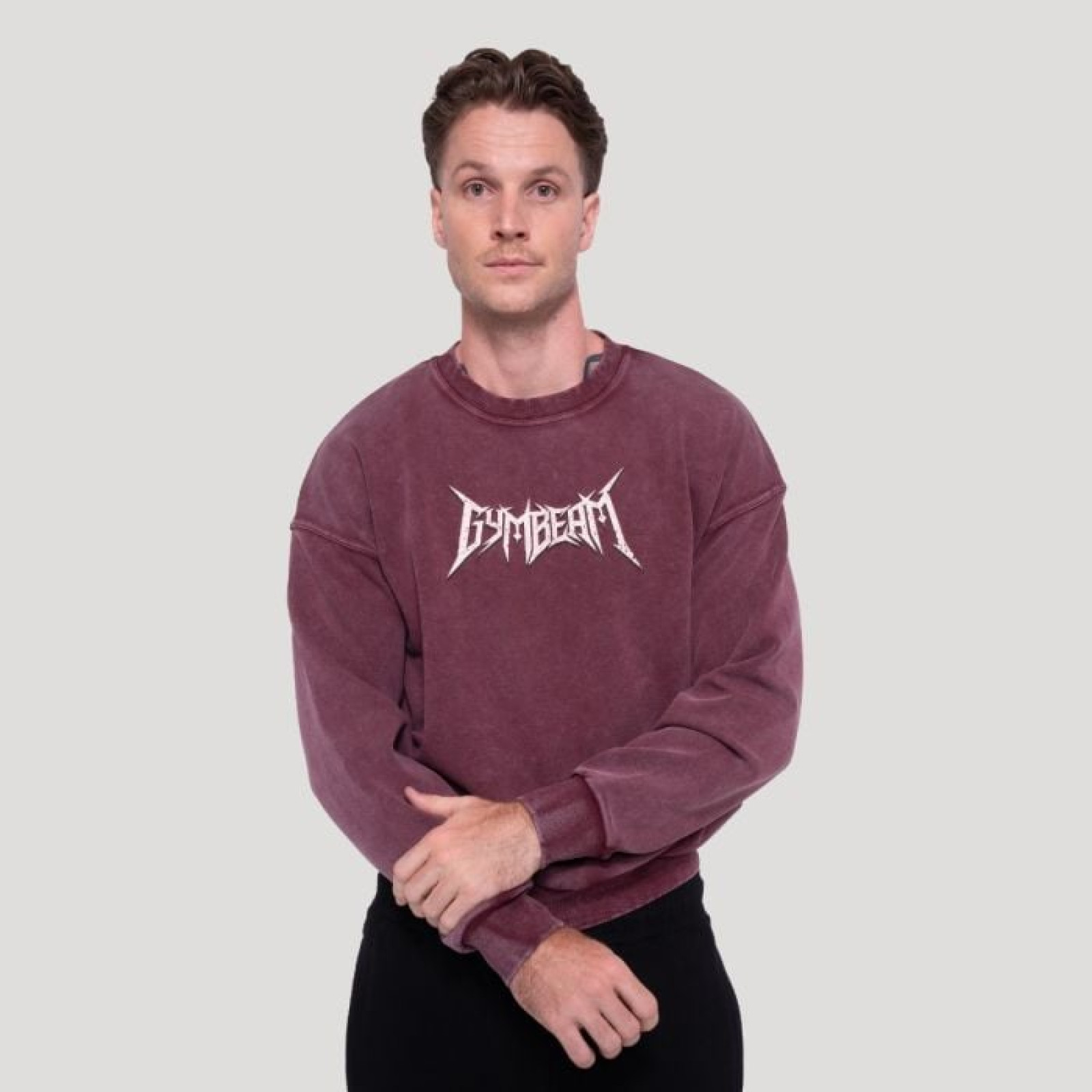 GymBeam Mikina Spike Burgundy M · záber 1