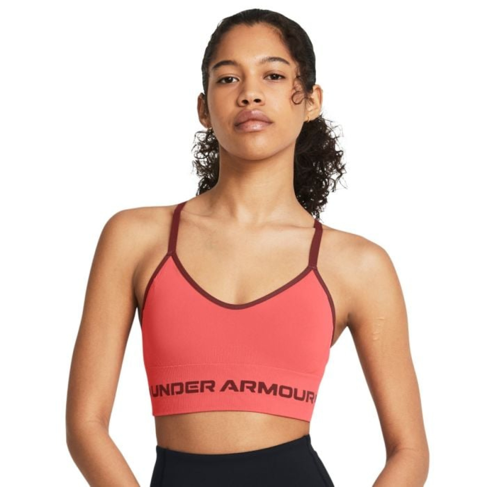 Under Armour Podprsenka Seamless Low Long Bra Pink L · záber 1