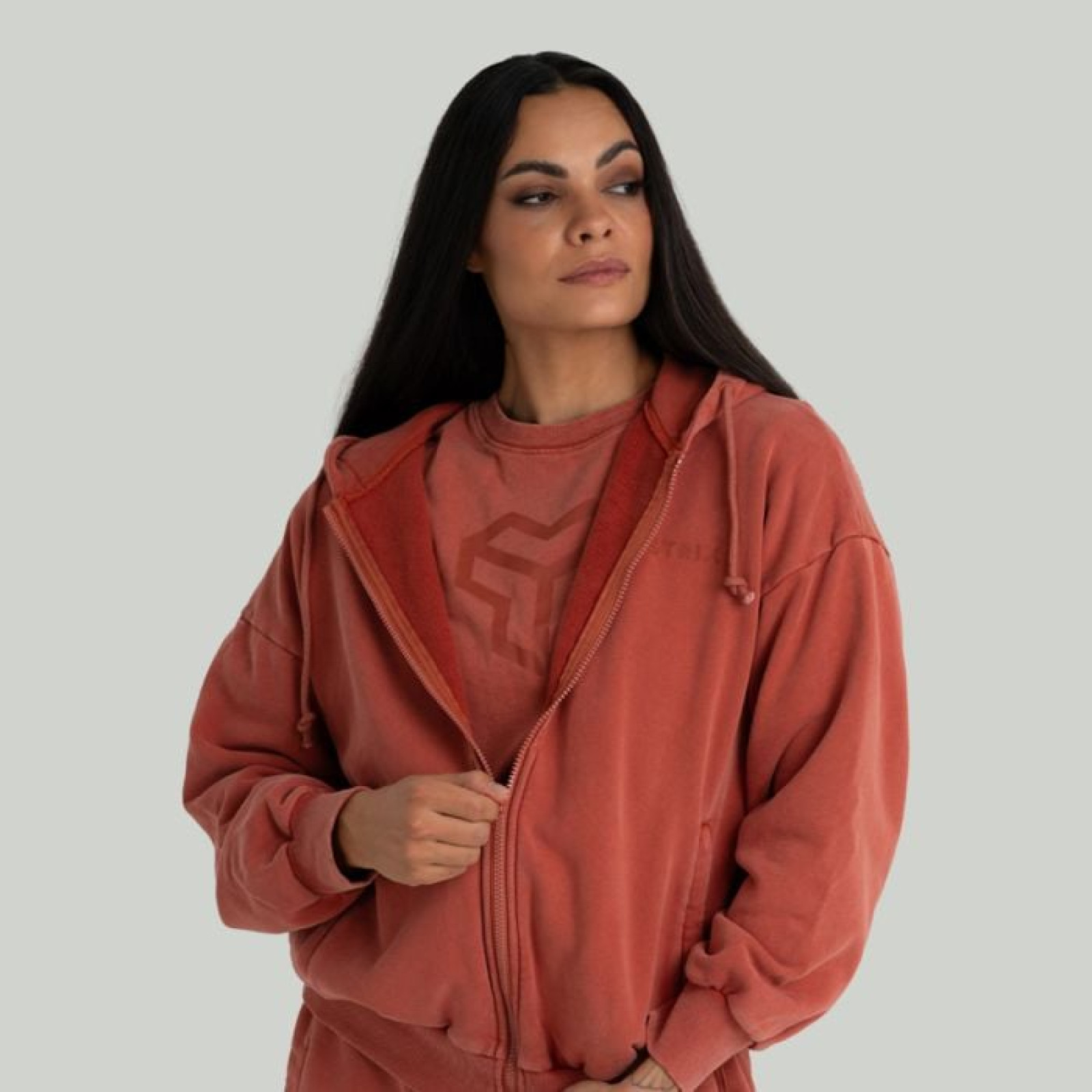 STRIX Dámska mikina Zip Washed Terra S · záber 1