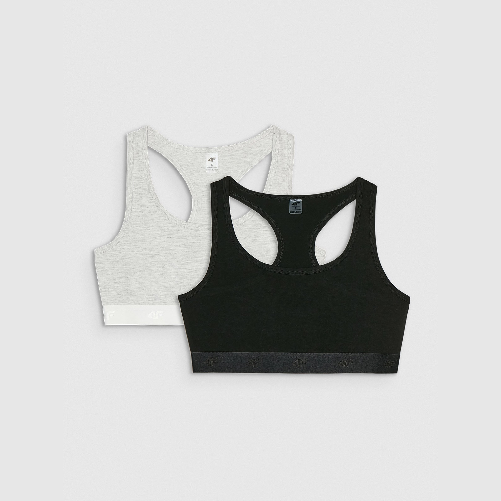 Bavlnená podprsenka s nízkou oporou (2-pack) dámska - multicolor · záber 1