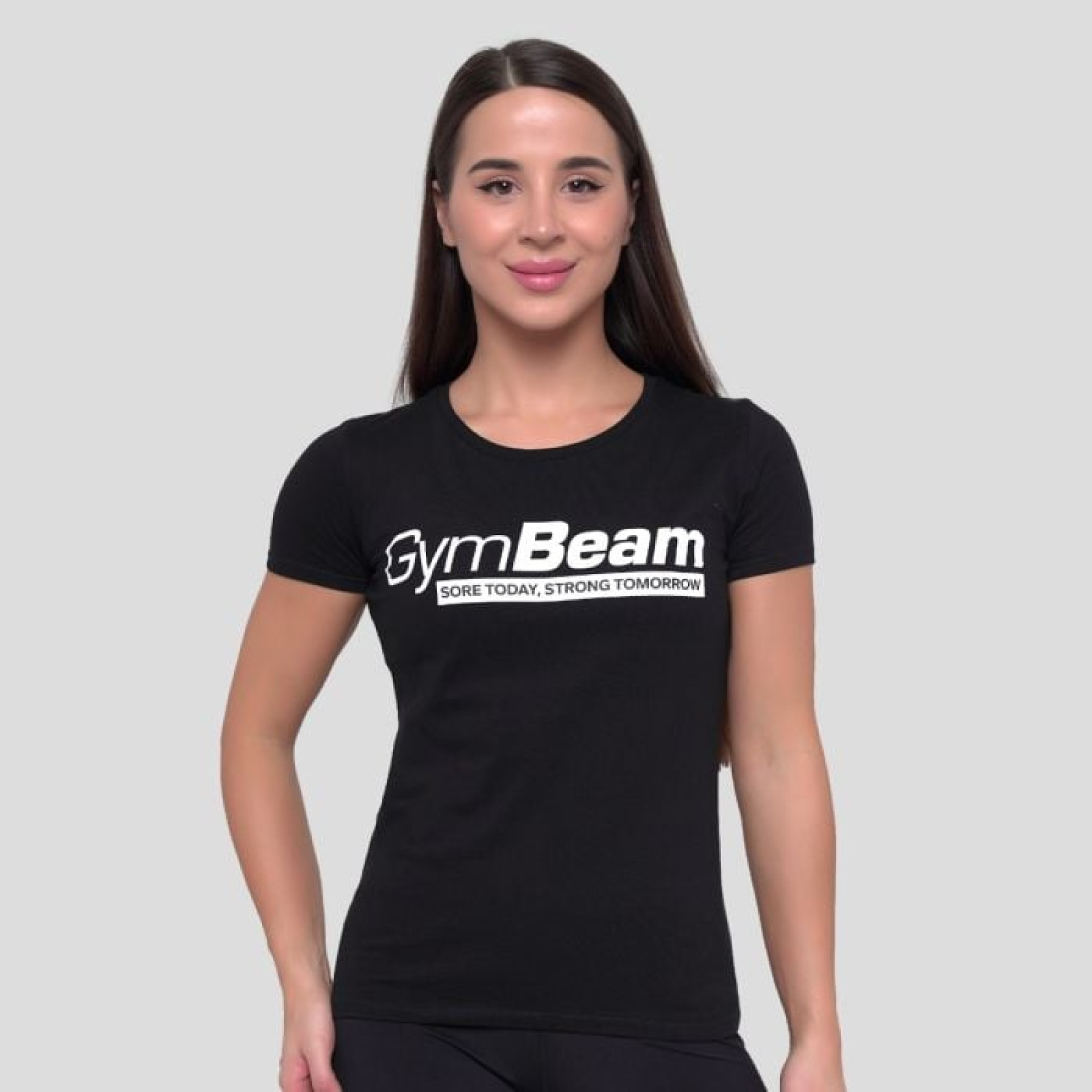 GymBeam Dámske tričko Strong Tomorrow Black XS · záber 1