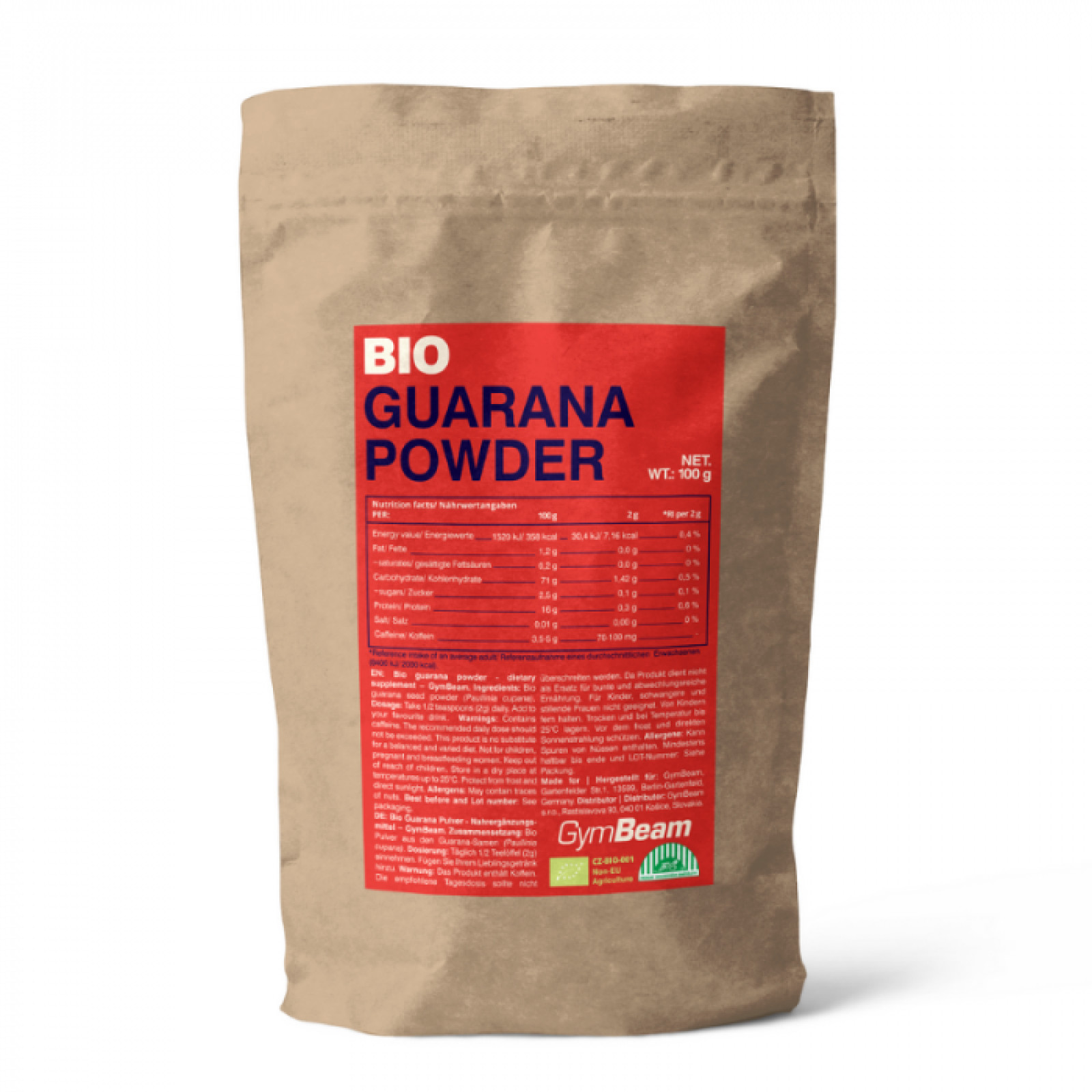 GymBeam BIO Guarana prášok · záber 1