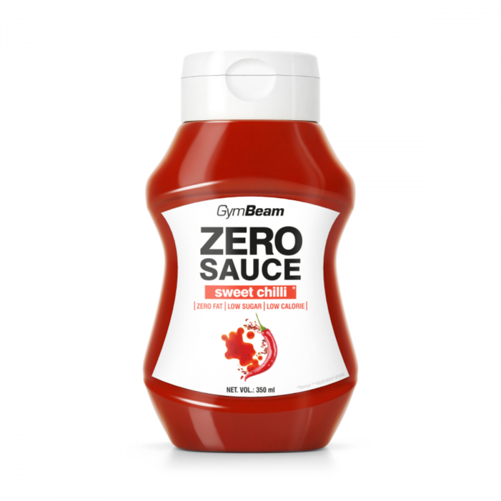 GymBeam ZERO OMÁČKA sladké čili - Objem: 350 ml | Hmotnosť: 0,388 g | Balenie: 6 · záber 1
