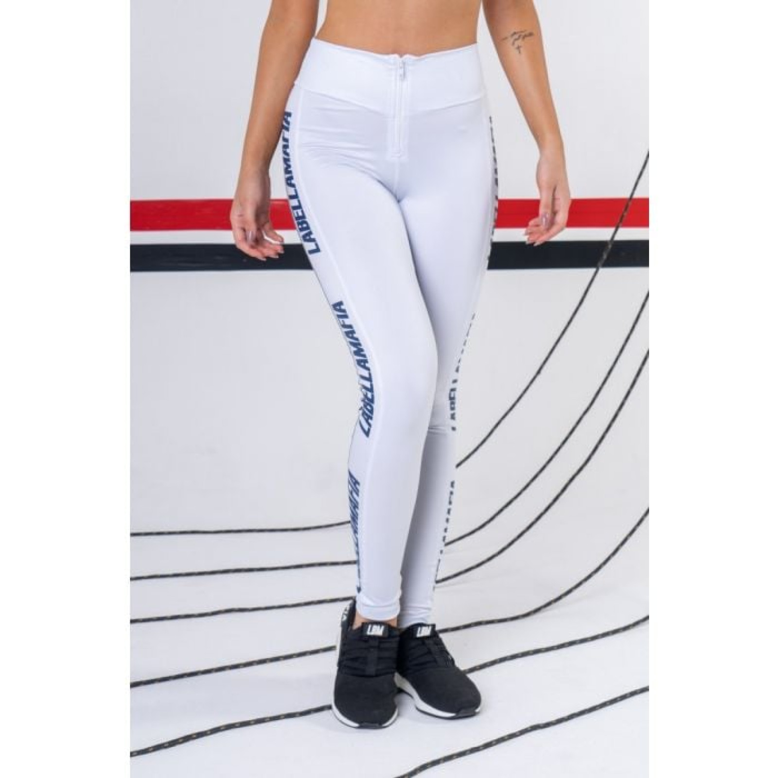 LABELLAMAFIA Dámske legíny Essentials Black&White S · záber 1