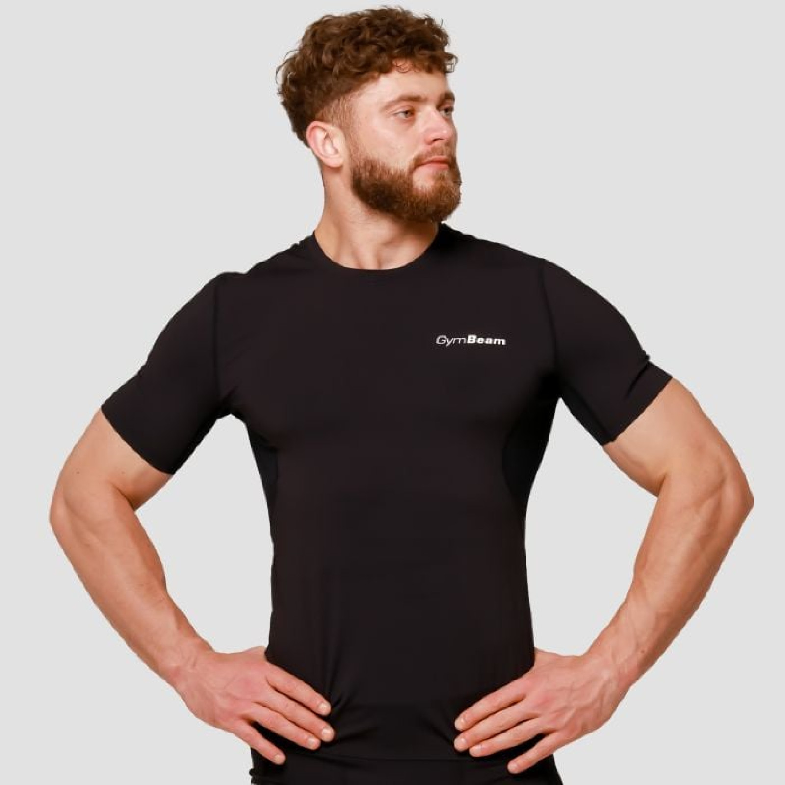 GymBeam Kompresné tričko Mid Black M · záber 1