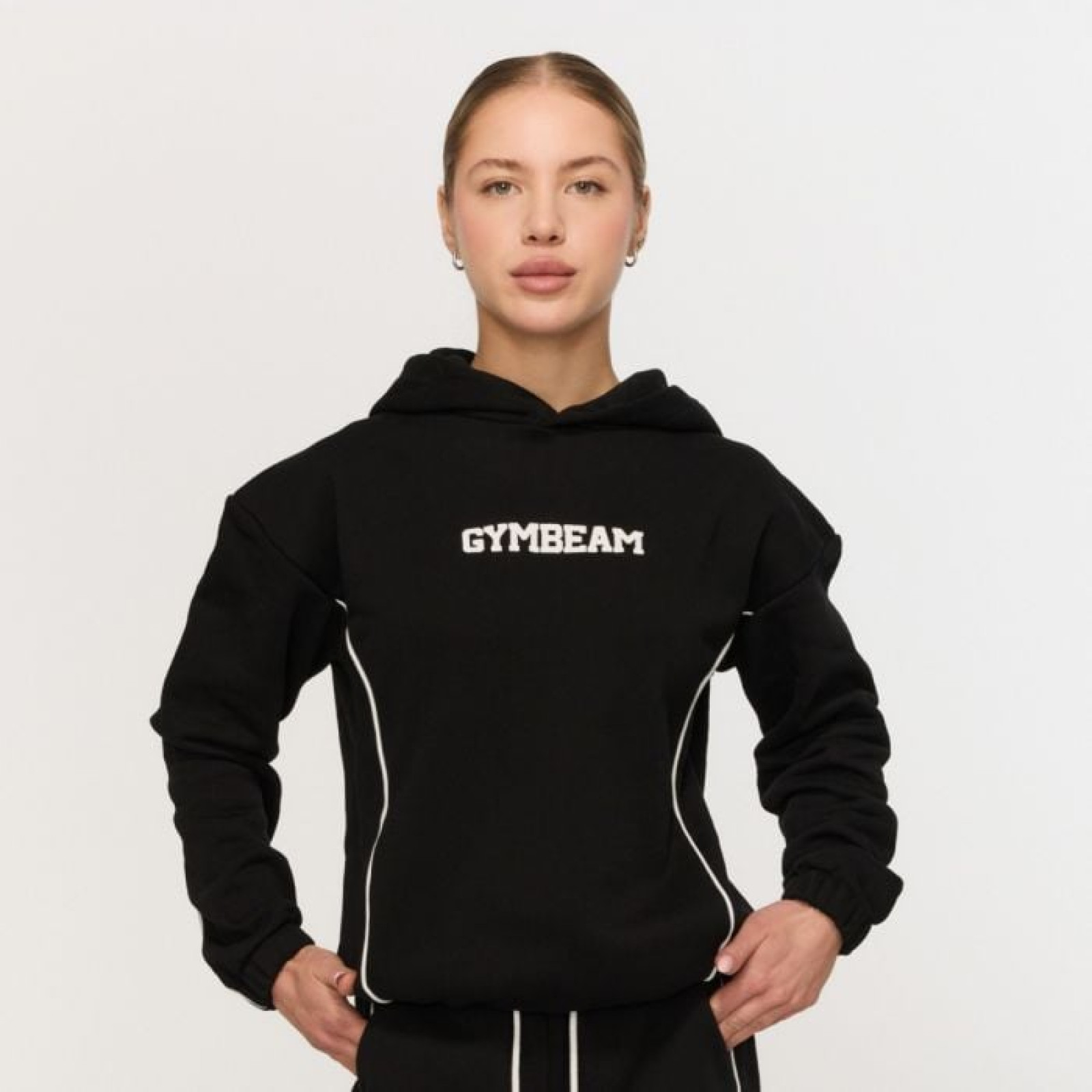 GymBeam Dámska mikina Varsity Black S · záber 1