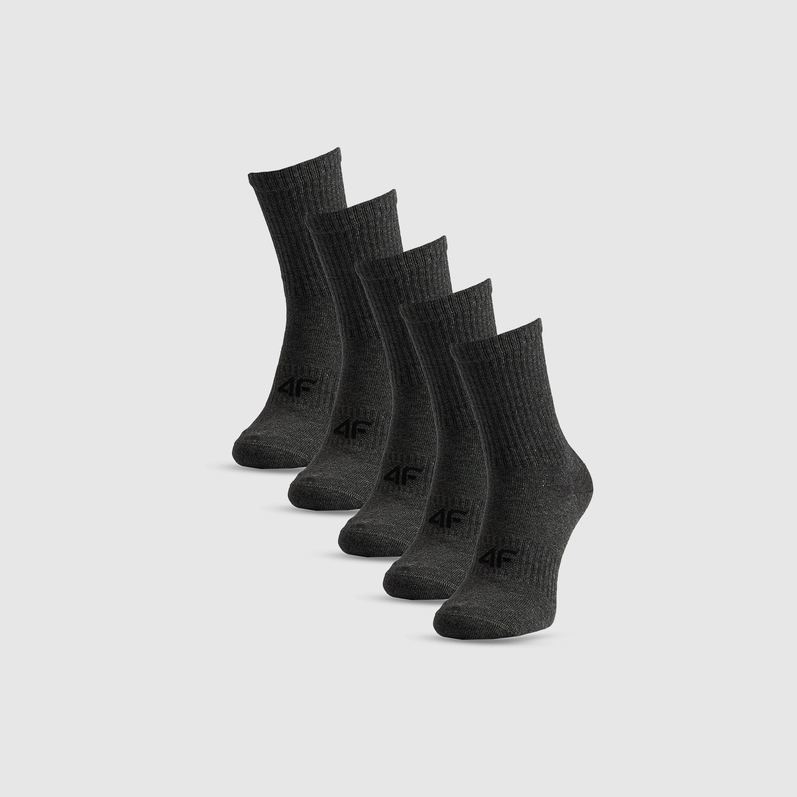 Ponožky dlhé (5-pack) pánske - sivé · záber 1