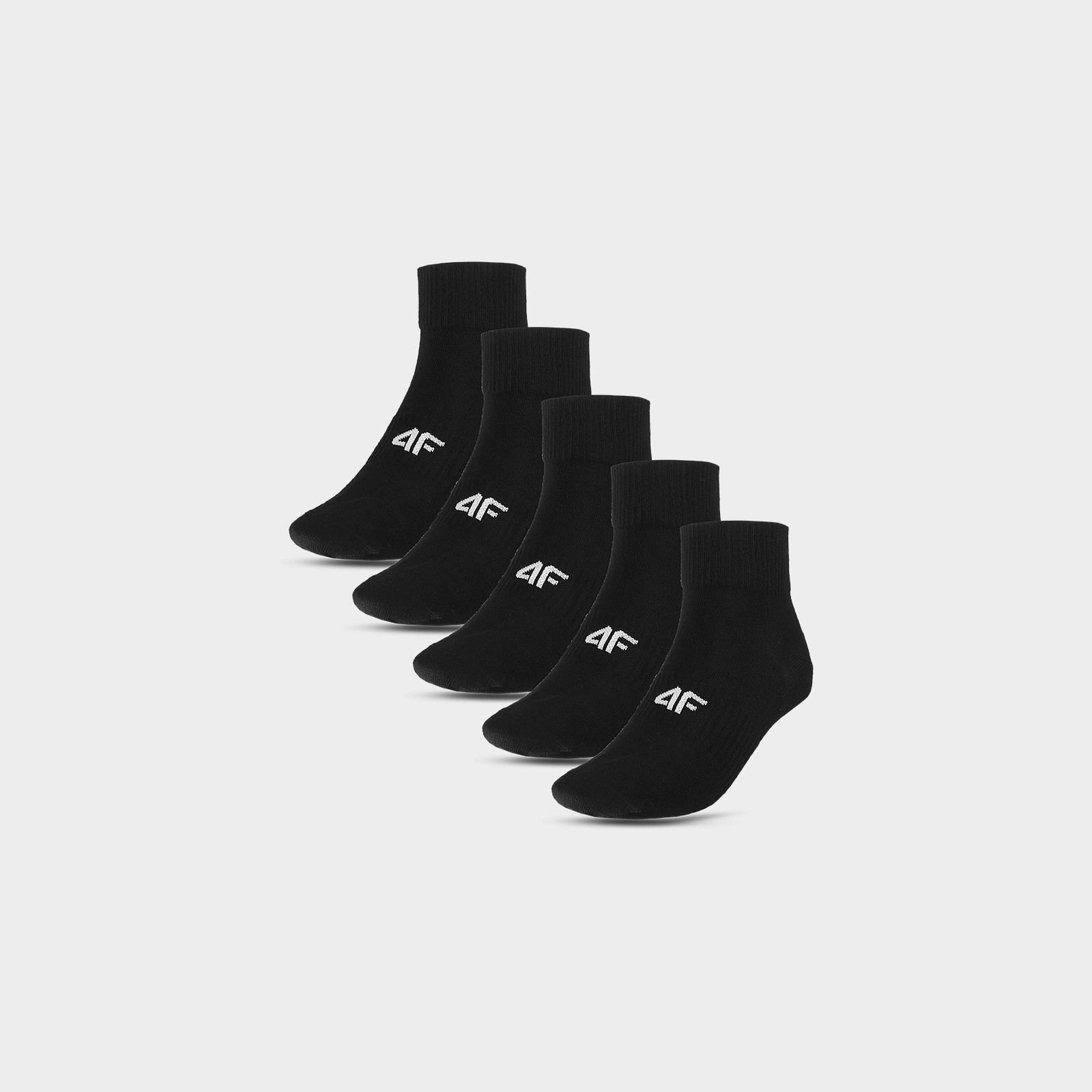 Krátke ponožky (5-pack) dievčenské - čierne · záber 1
