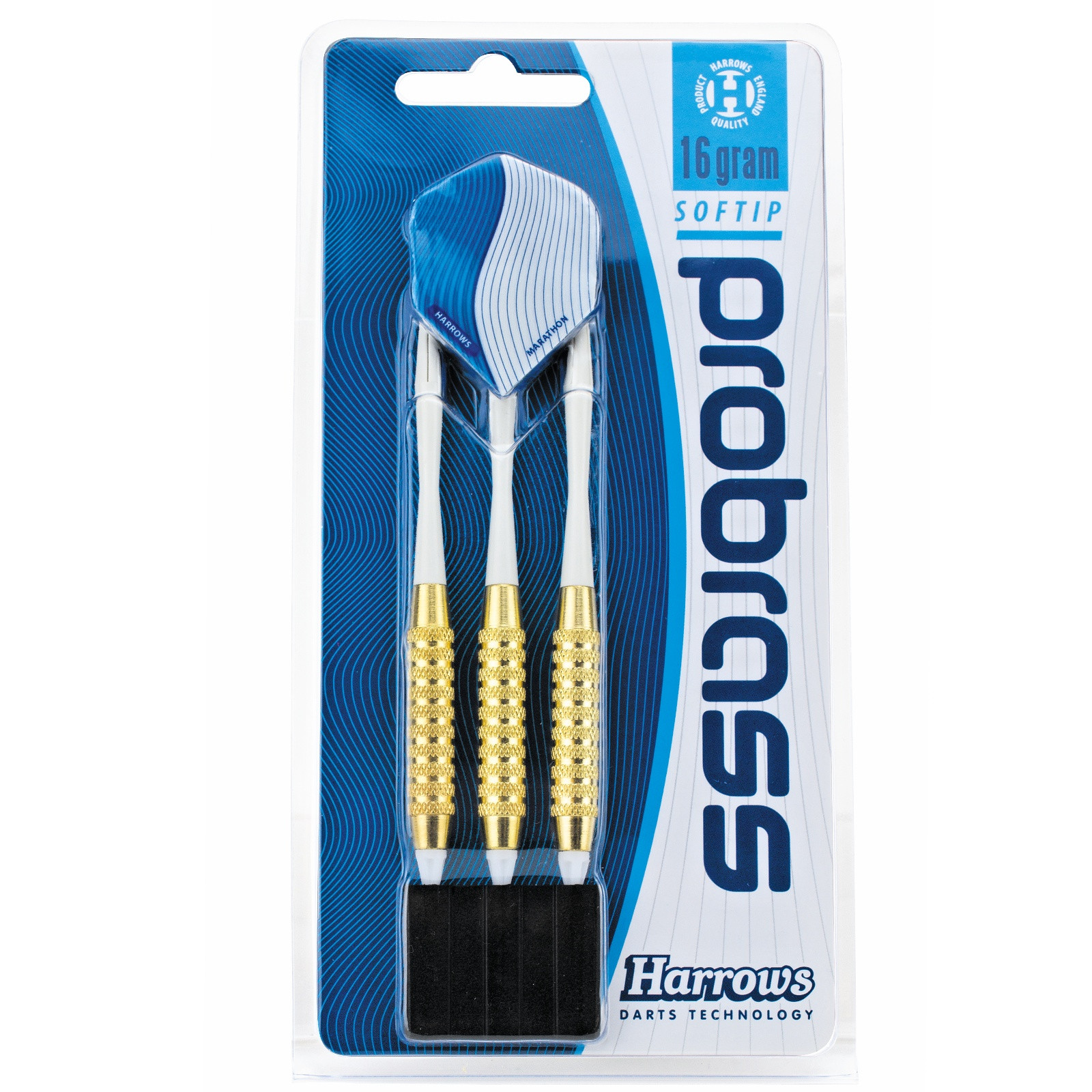 Šípky HARROWS Pro Brass softip 16g · záber 1