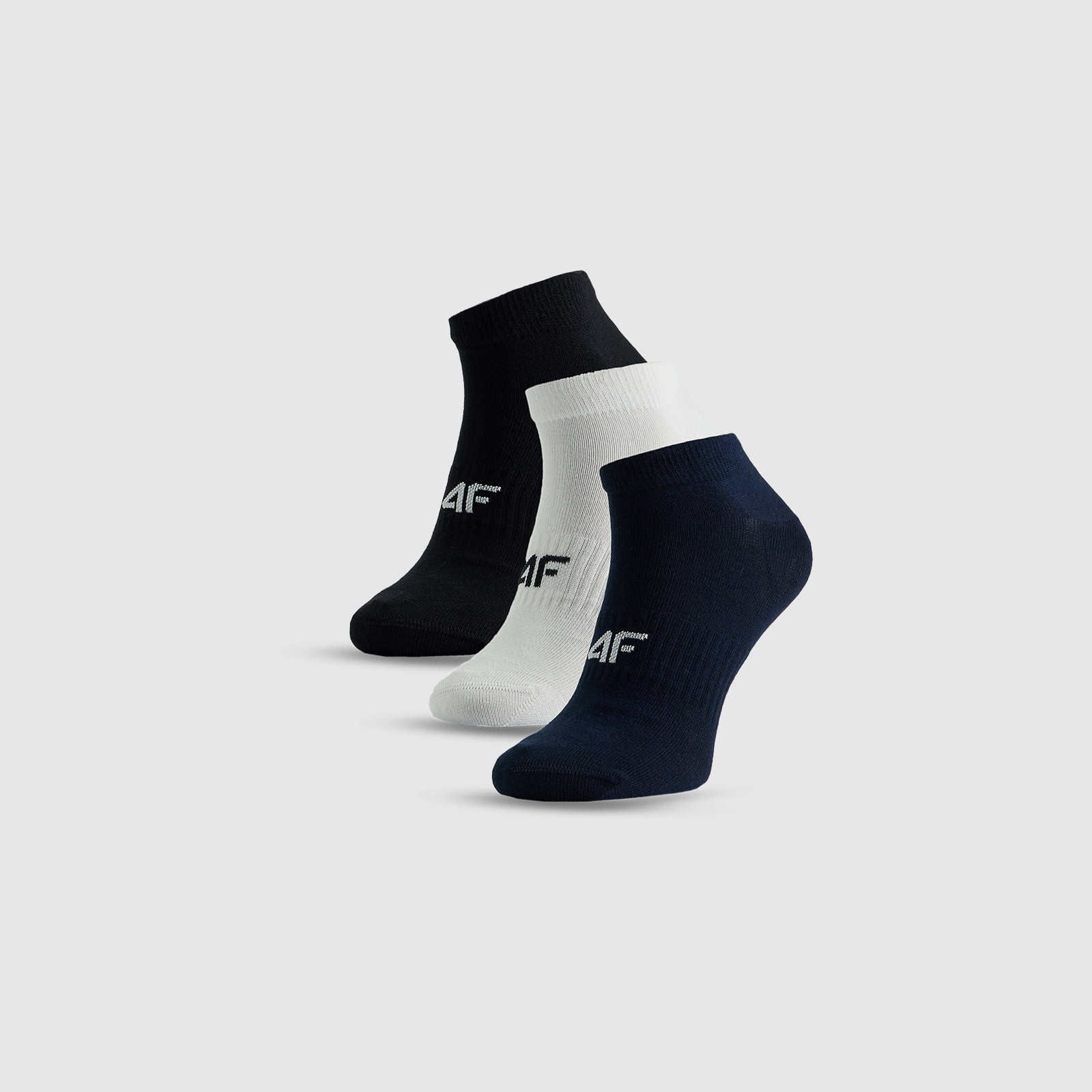 Ponožky nízke (3-pack) pánske - čierne+biele+tmavomodré · záber 1
