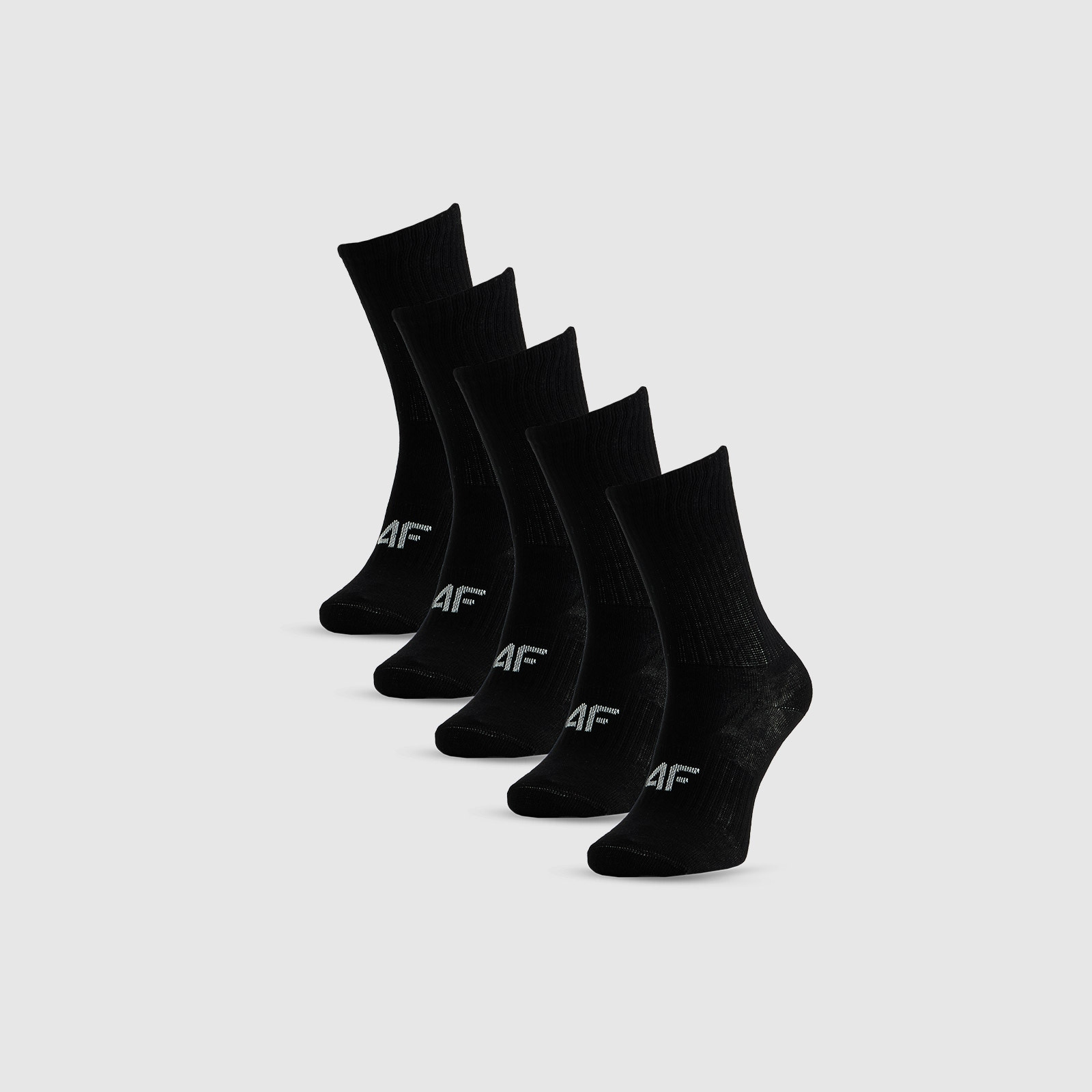 Dievčenské dlhé ponožky (5-pack) - čierne · záber 1