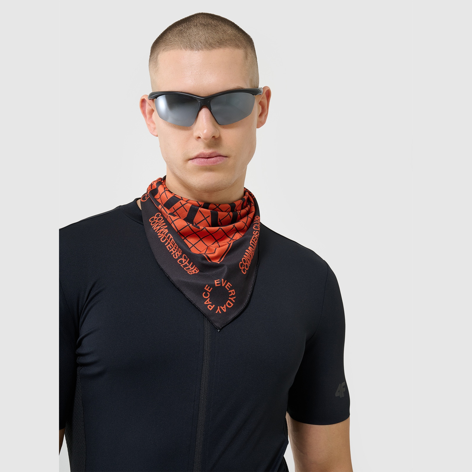 Unisex cyklistická šatka - čierna · záber 1