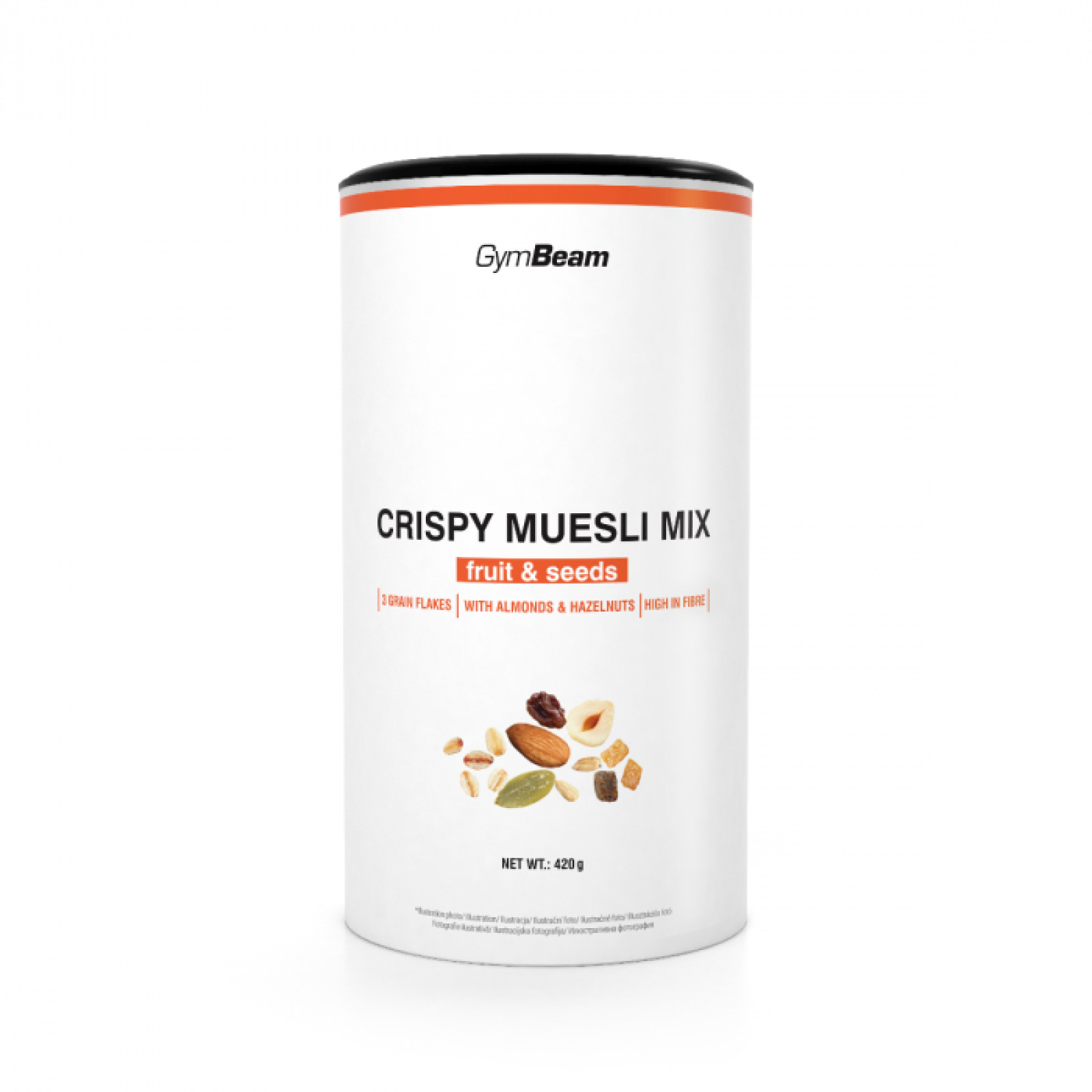 GymBeam Crispy Muesli Mix ovocie a semienka · záber 1
