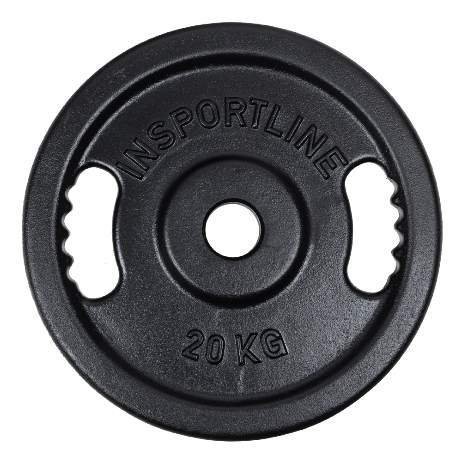 Liatinový olympijský kotúč inSPORTline Castblack OL 20 kg 50 mm · záber 1