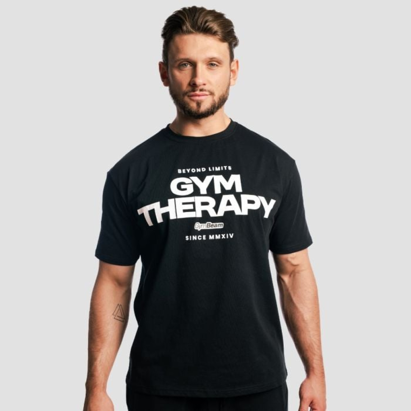 GymBeam Tričko Gym Therapy Black XL · záber 1