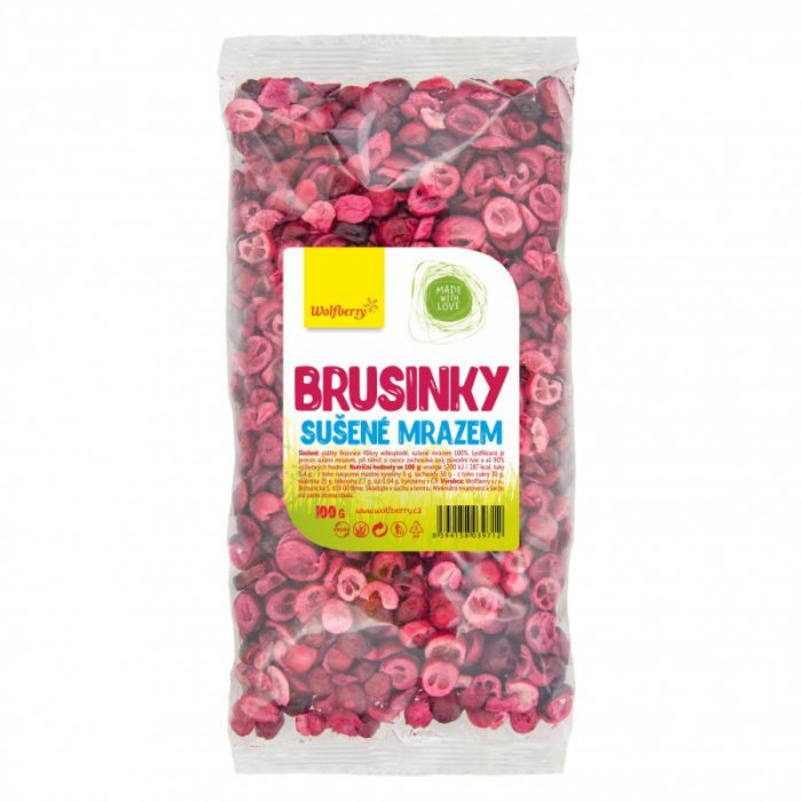 Wolfberry Brusnice sušené mrazom · záber 1