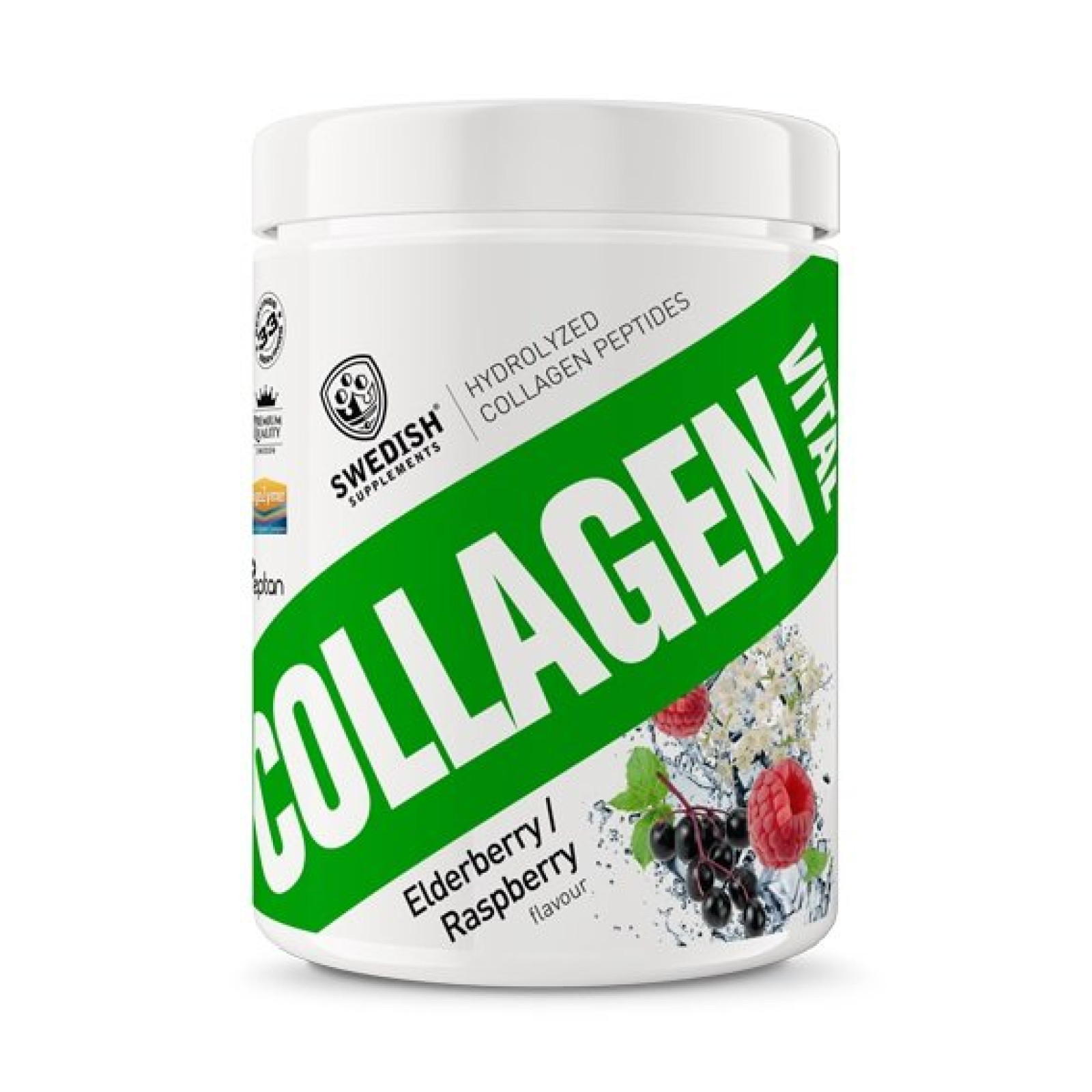 Collagen Vital - Swedish Supplements 400 g Elderberry Raspberry · záber 1